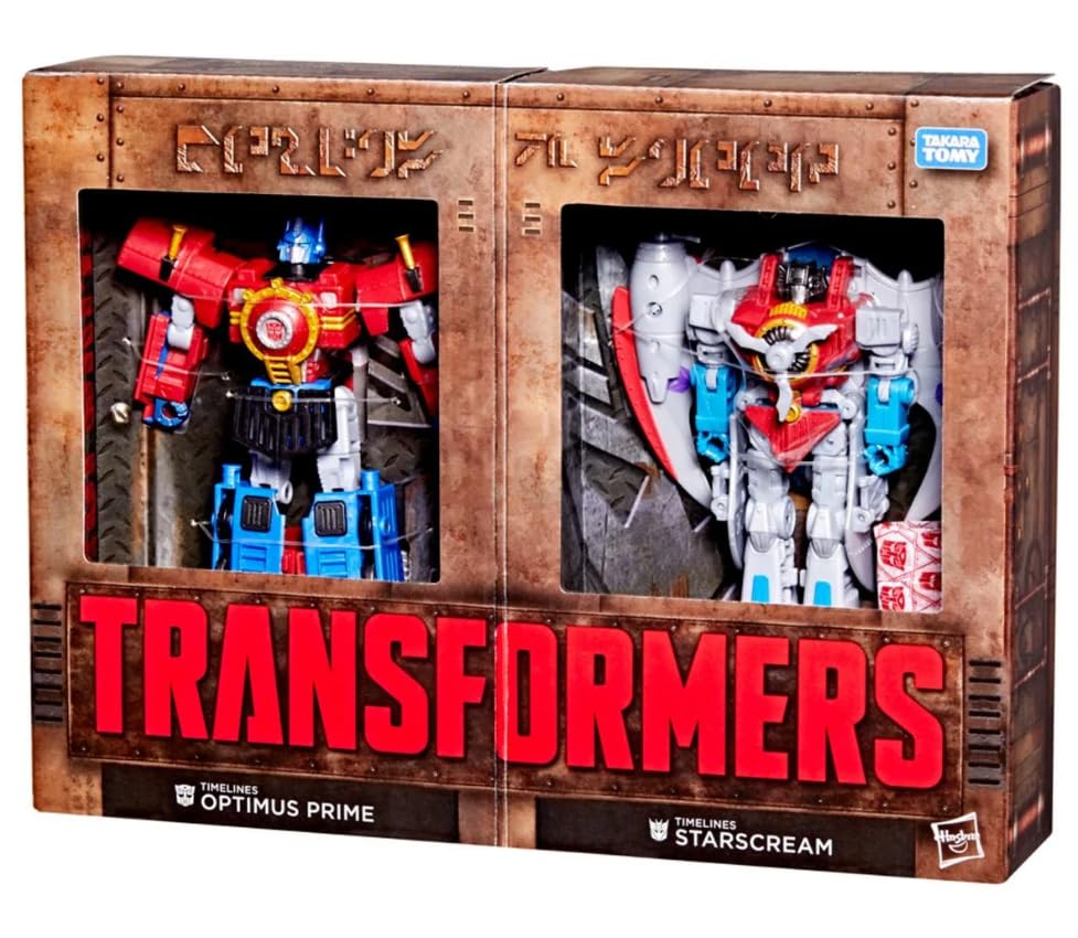 Transformers Timelines Hearts of Steel Comic Edition: Optimus Prime & Starscream Figures