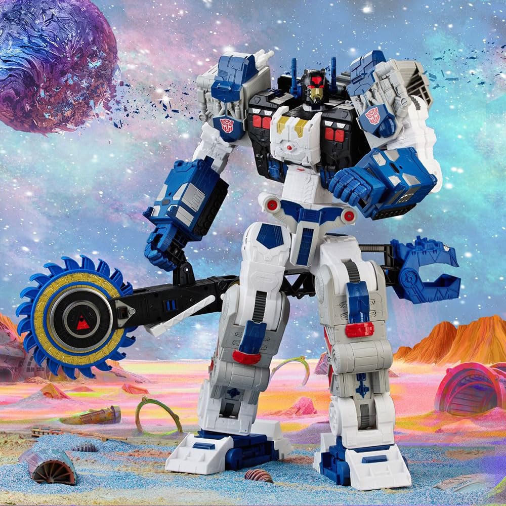 Transformers Legacy Series Titan Cybertron Metroplex 22-Inch Action Figure | Ages 15+