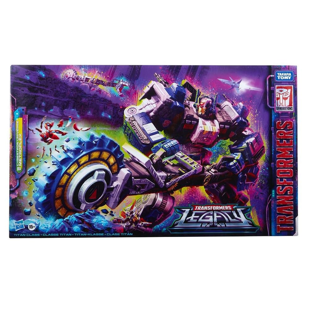 Transformers Legacy Series Titan Cybertron Metroplex 22-Inch Action Figure | Ages 15+
