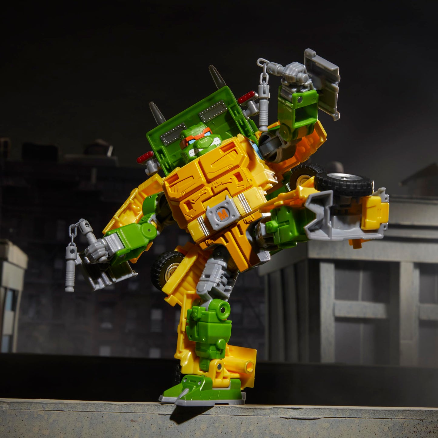 Transformers x TMNT Party Wallop 7-Inch Action Figure | Collaborative Crossover (8+)