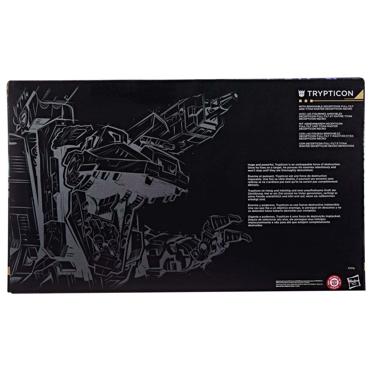 Transformers Generations Selects Age of the Primes Trypticon — 18-Inch G1 Triple-Change Figure