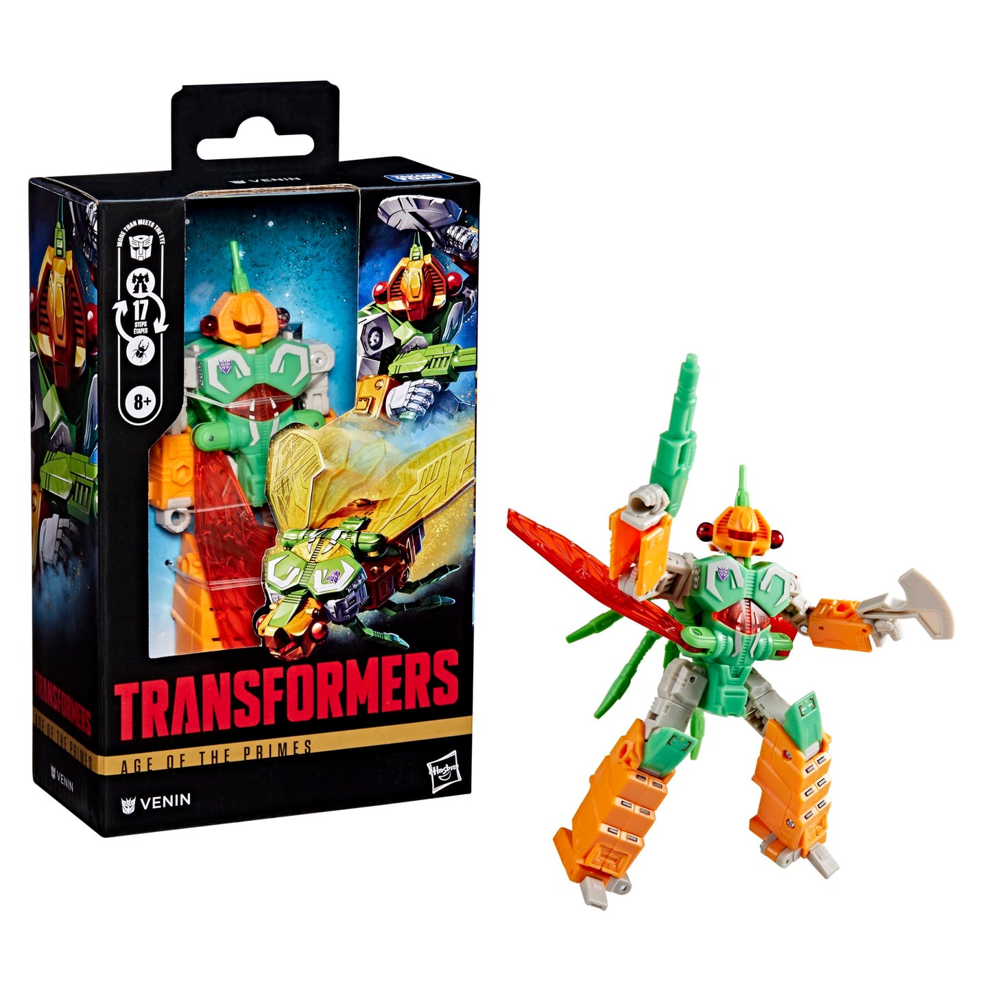 Transformers Venin Deluxe 5.5-Inch Figure — 17-Step Convert & Poseable