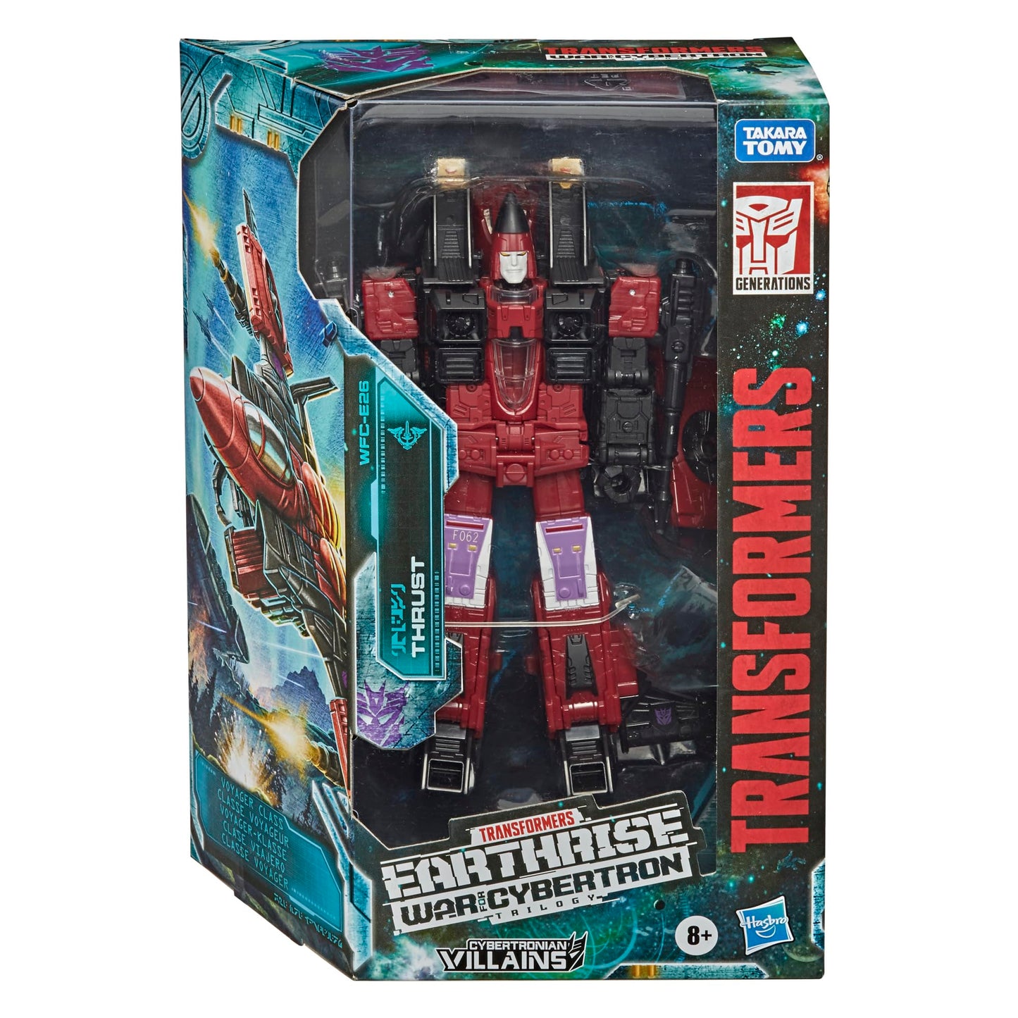 Transformers Generations War for Cybertron Earthrise WFC-E26 Voyager Thrust – Decepticon Jet & Robot Modes