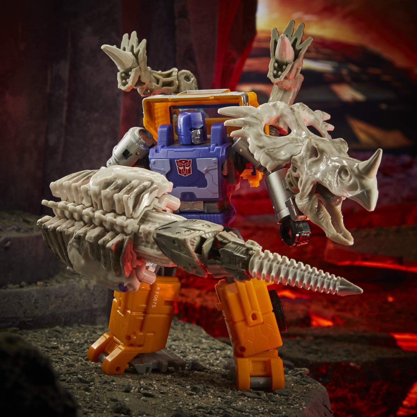 Transformers Generations War for Cybertron Kingdom Deluxe WFC-K15 Ractonite Fossilizer – 5.5-inch
