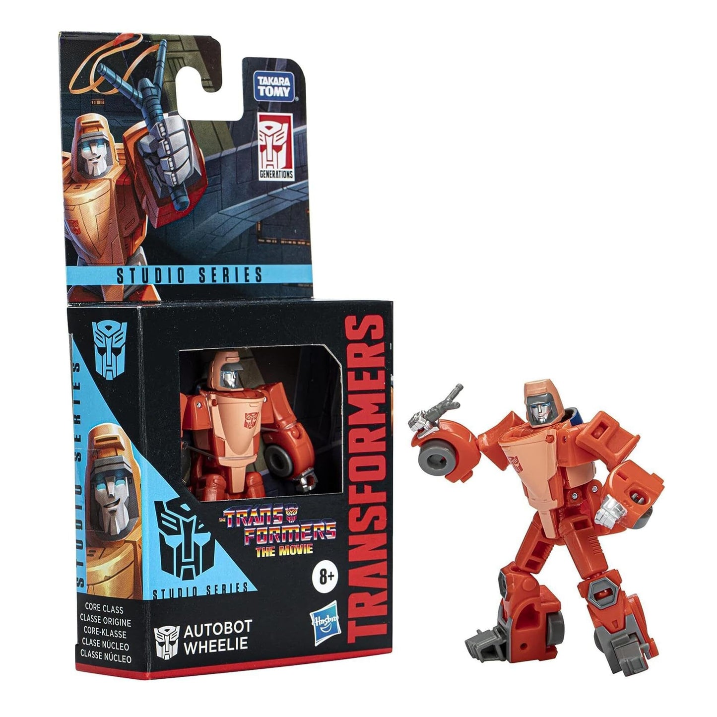Transformers Studio Series Core Class Wheelie Figure – The Movie, 3.5-inch (Ages 8+)