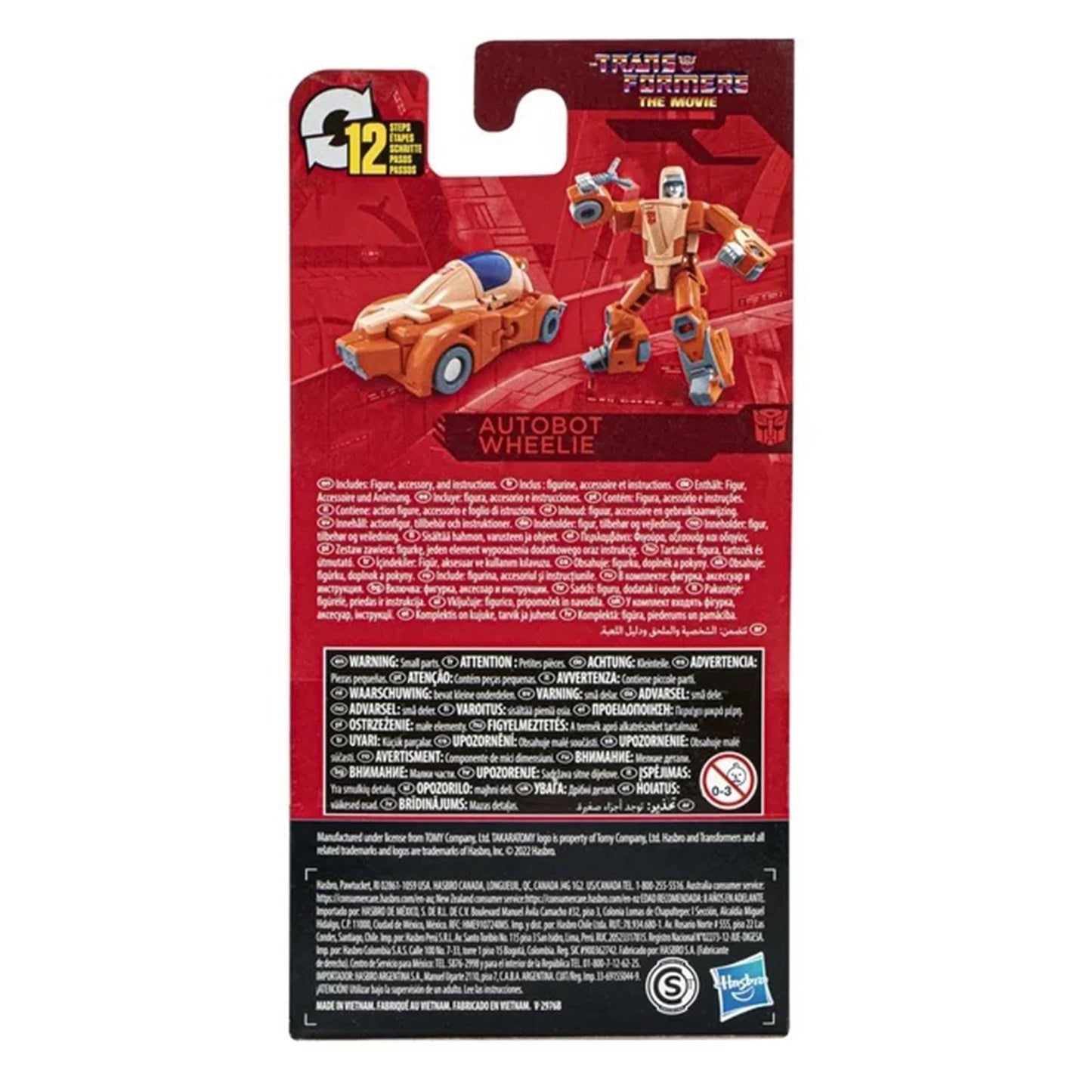Transformers Studio Series Core Class Wheelie Figure – The Movie, 3.5-inch (Ages 8+)