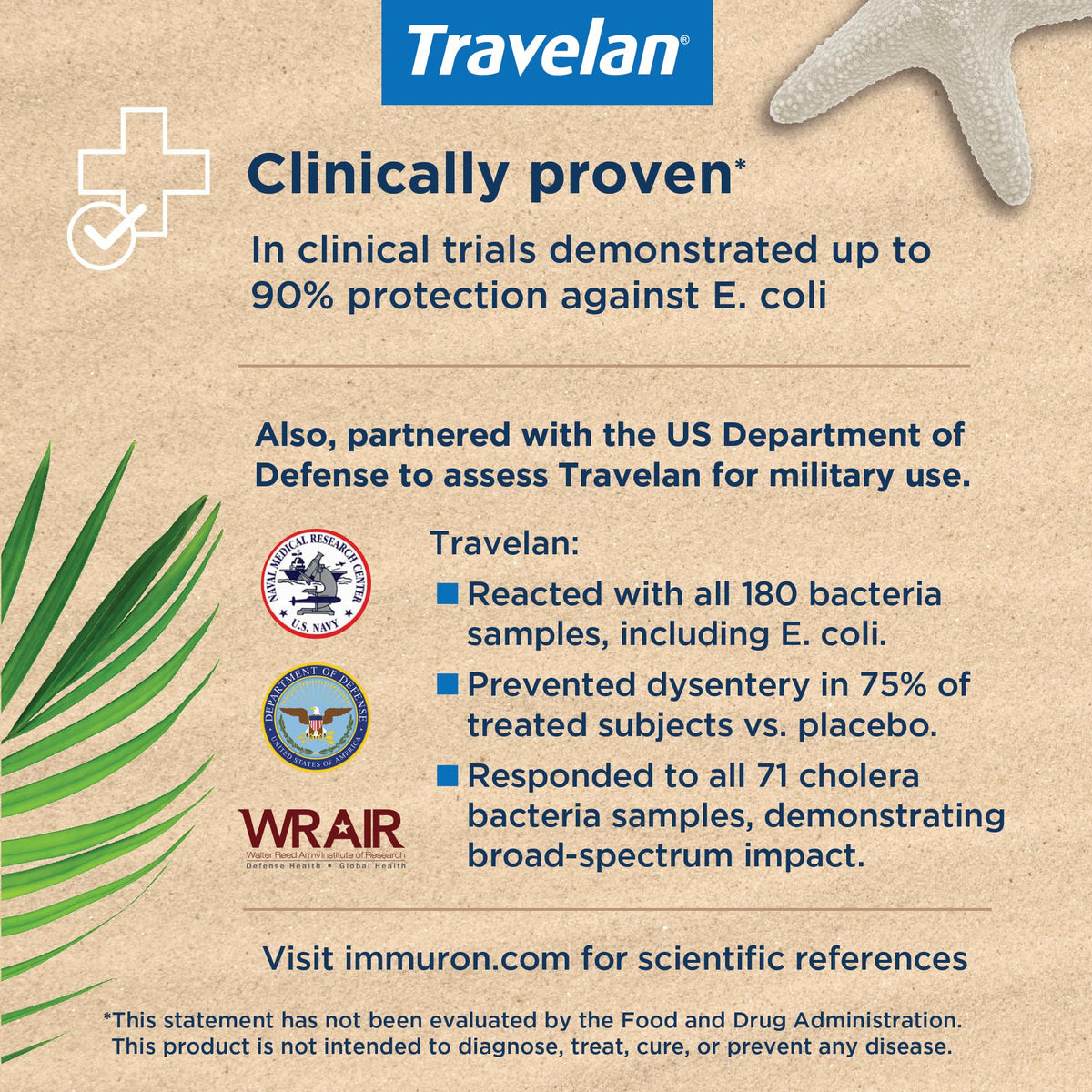 Travelan Anti Diarrhea Pills – Clinically Proven, Drug-Free Colostrum, 30 Count