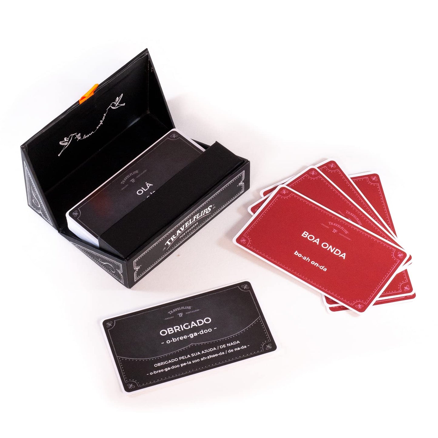 Travelflips Portuguese Flash Cards – Learn Basic Portuguese Vocabulary for Beginners