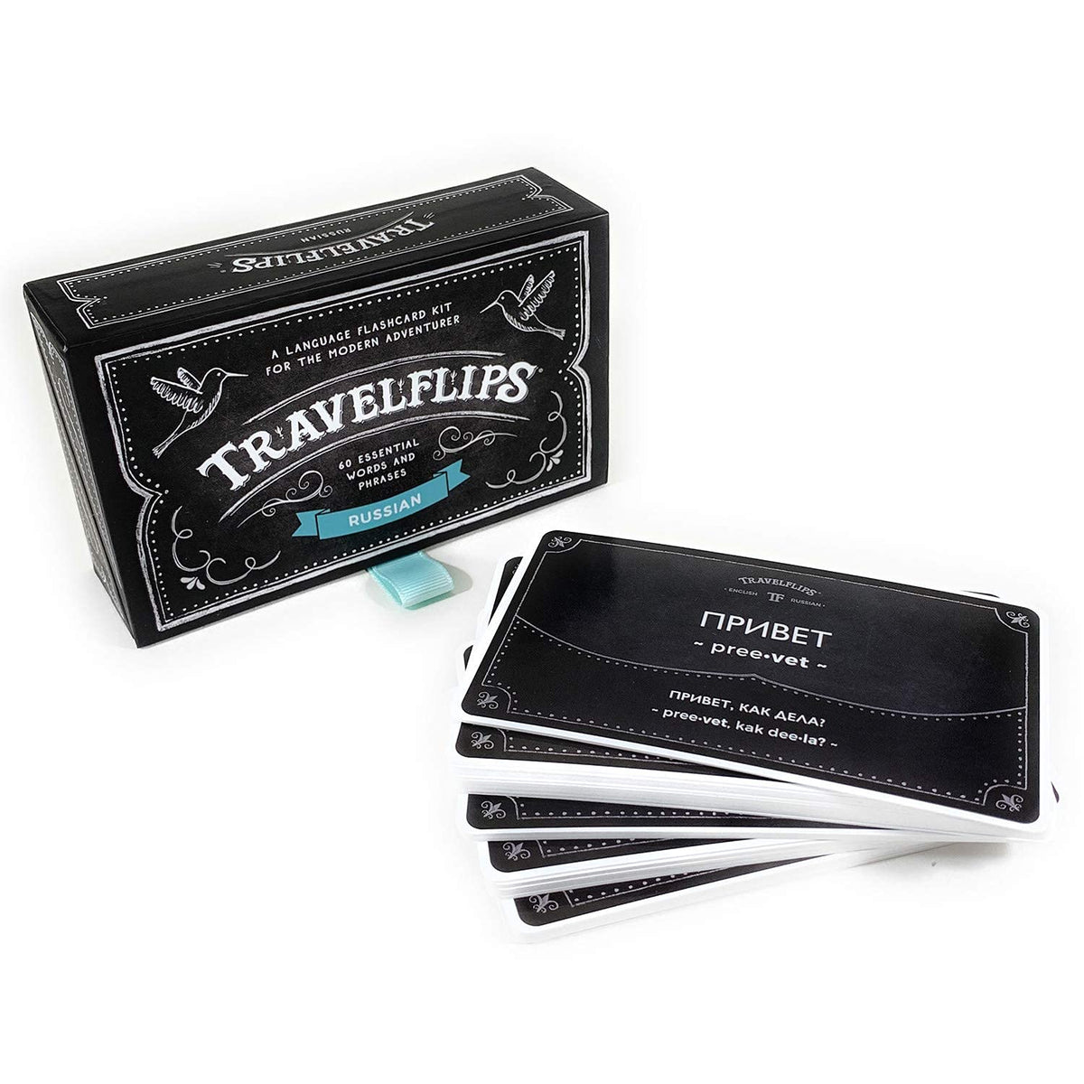 Travelflips Russian Flash Cards – Learn Basic Russian Vocabulary for Beginners