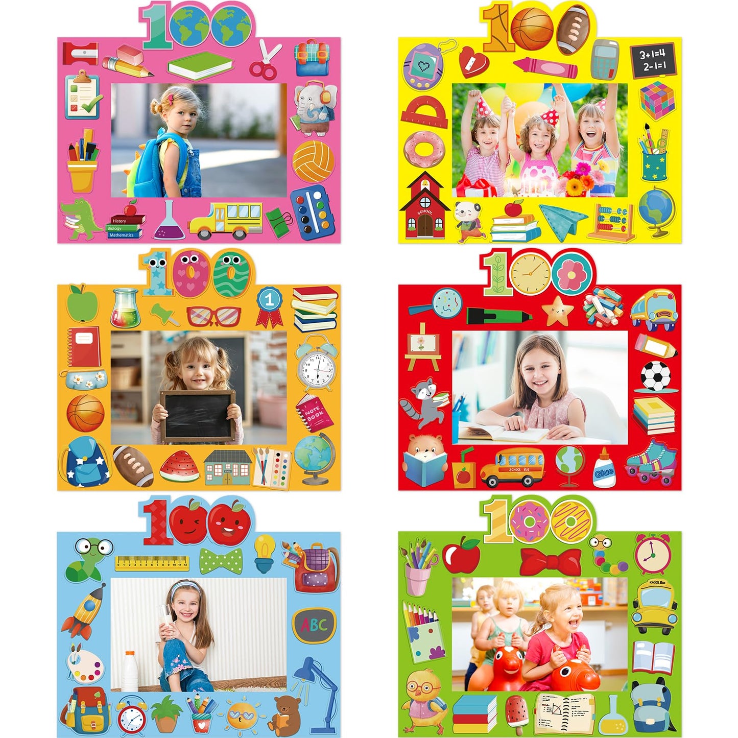 Treasure Cove 100 Days Frame Craft Kit — 24 Frames + 24 Sticker Sheets