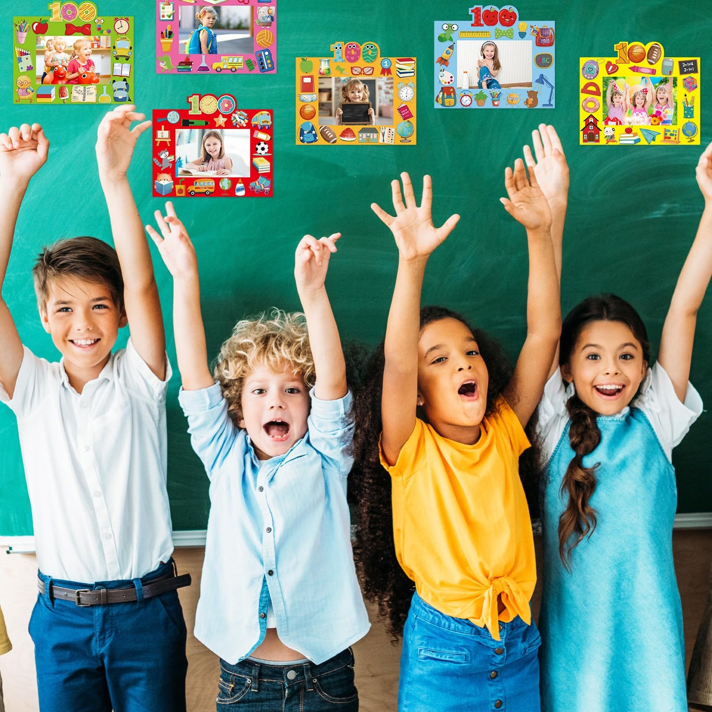 Treasure Cove 100 Days Frame Craft Kit — 24 Frames + 24 Sticker Sheets
