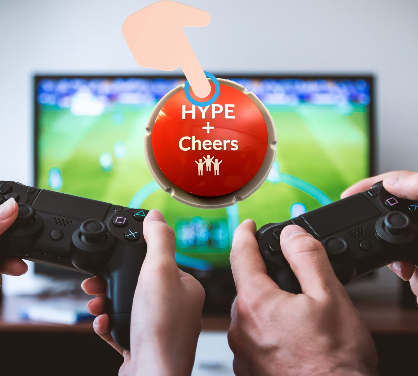 Trebisky Airhorn Button — Applause & Cheers, Easy Party Noise Maker for Office, Sports & Home
