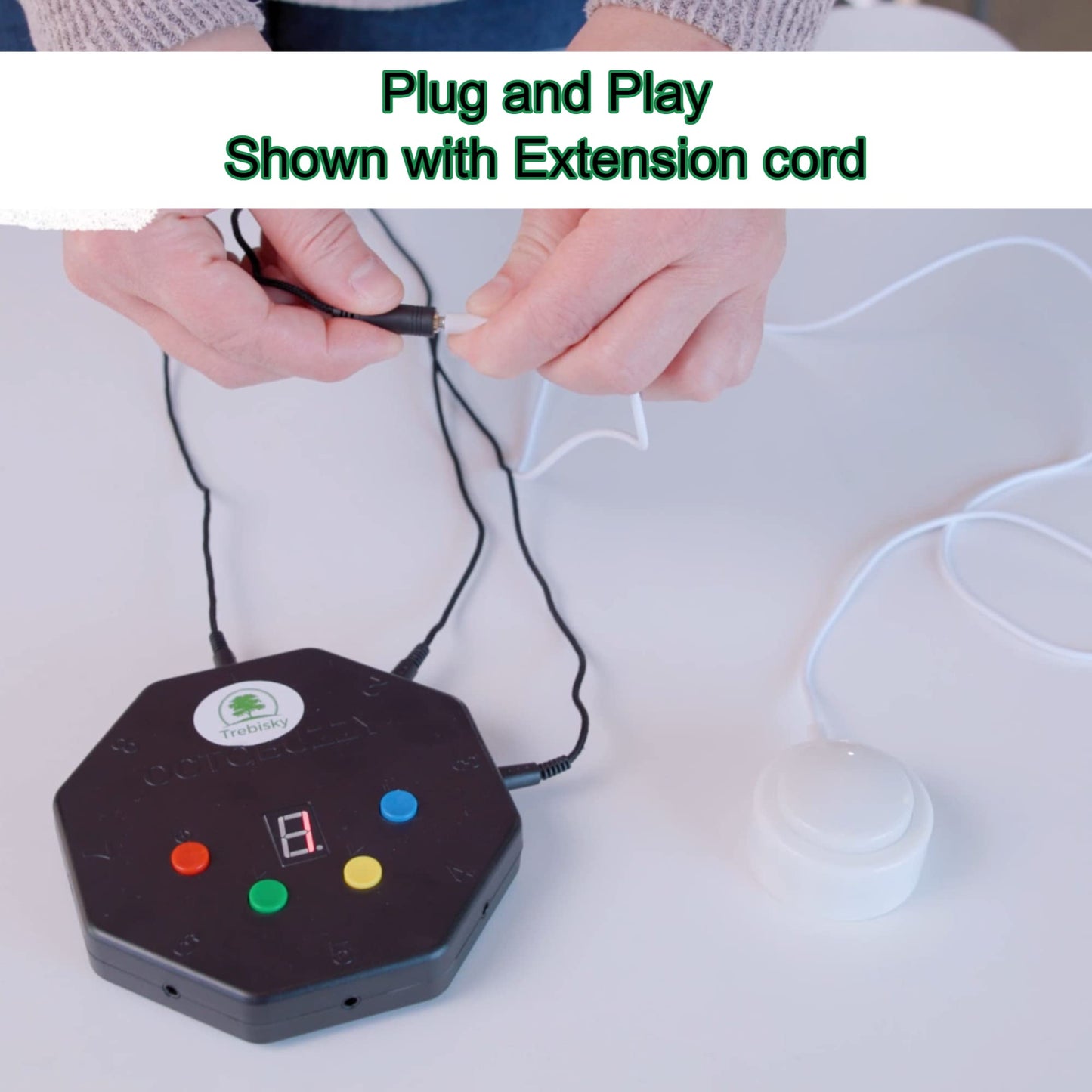 Trebisky 8-Button LED Buzzer System Gen 2 – Game Show, Classroom & Family Quiz