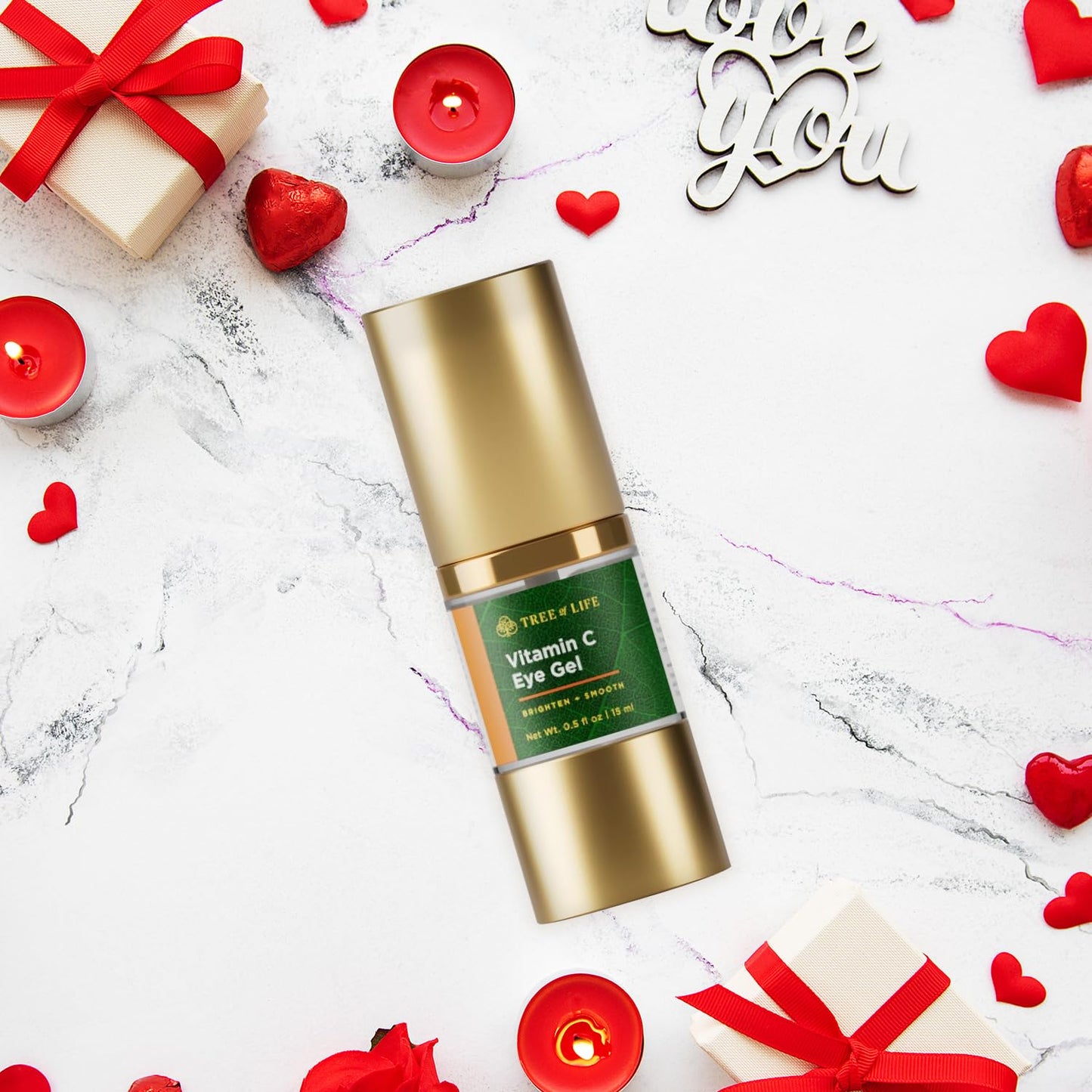 Tree of Life Beauty Vitamin C Eye Gel – Hydrate, Brighten & Reduce Puffiness