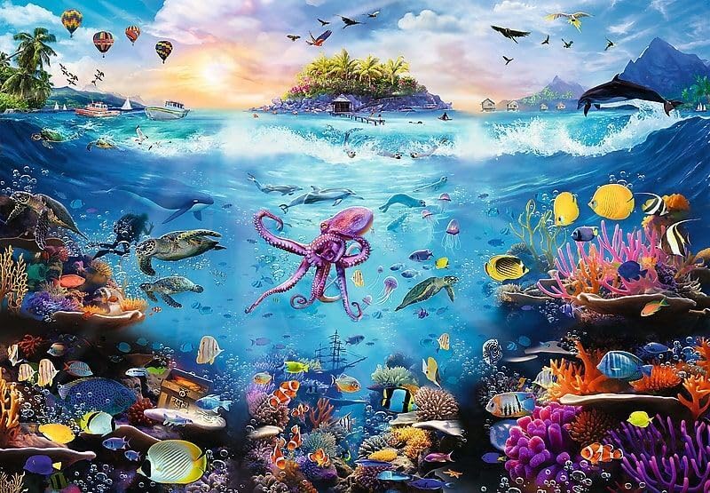 Trefl Prime 13500 Jigsaw — Dive into Underwater Paradise (78x54)