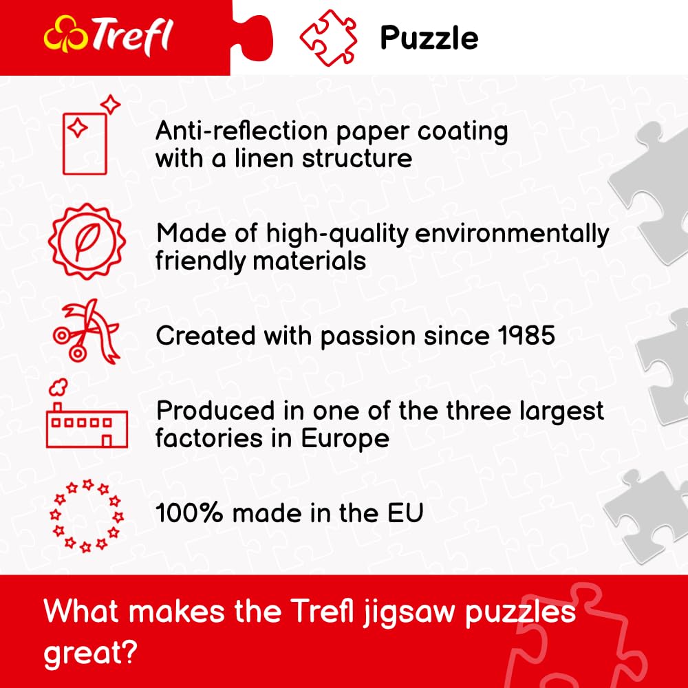 Trefl Street of Paris 6000-Piece Jigsaw Puzzle – 54 x 38 in DIY Puzzle