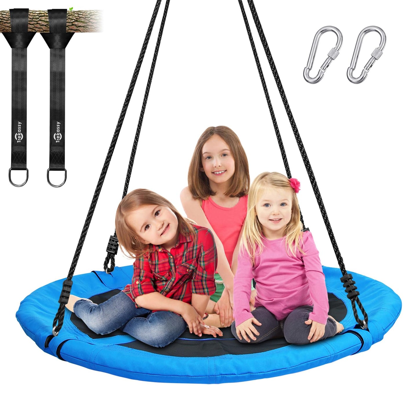 Trekassy 700lb 40-Inch Saucer Tree Swing – All-Weather Outdoor Swing with Steel Frame