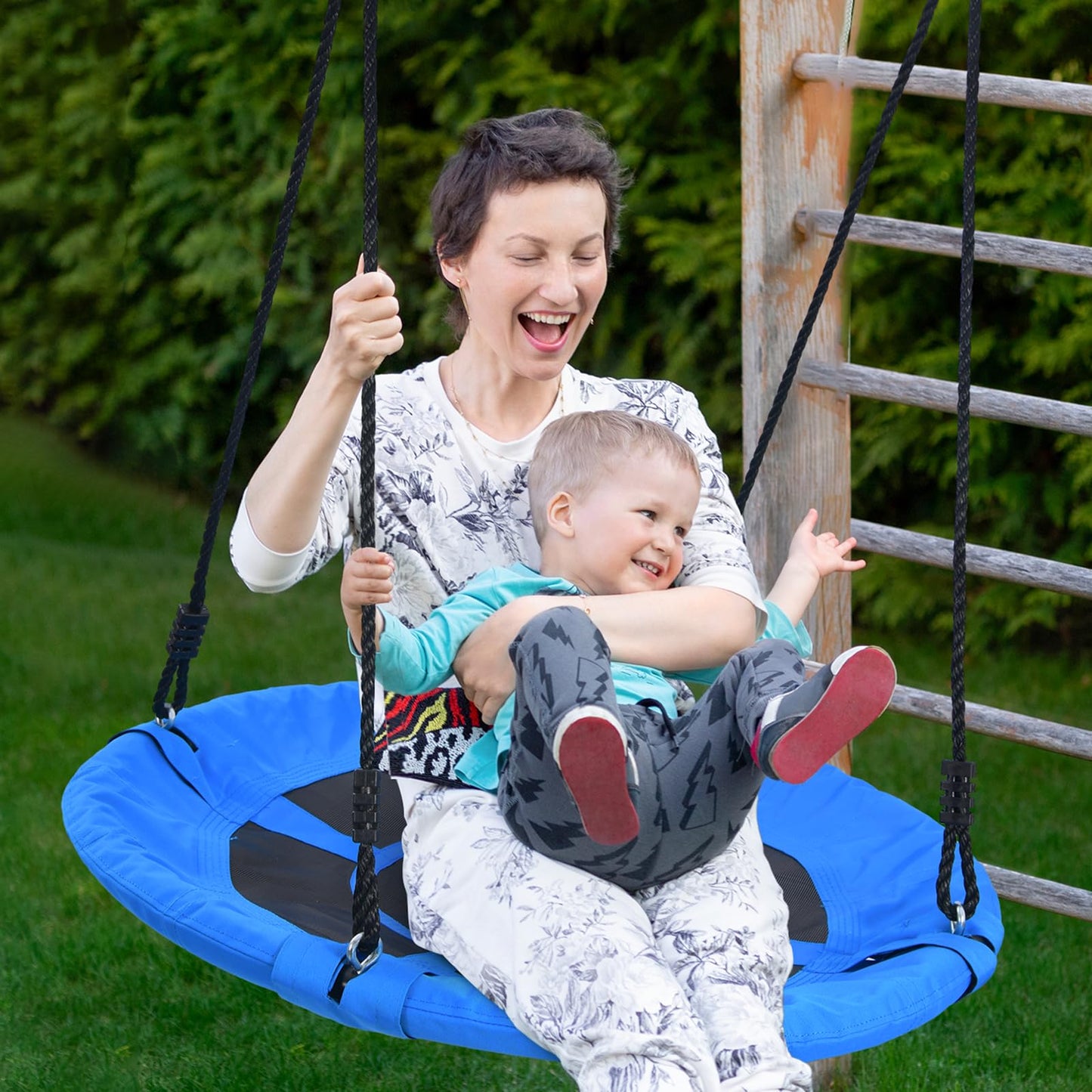 Trekassy 700lb 40-Inch Saucer Tree Swing – All-Weather Outdoor Swing with Steel Frame