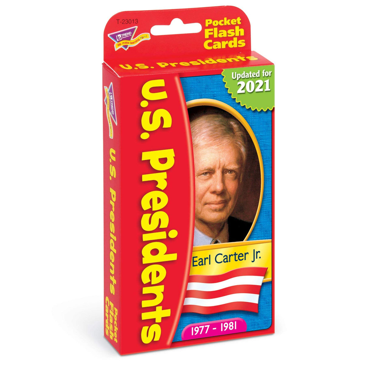 US Presidents Pocket Flash Cards by Trend Enterprises – 56 Two-Sided Cards for Ages 8-12