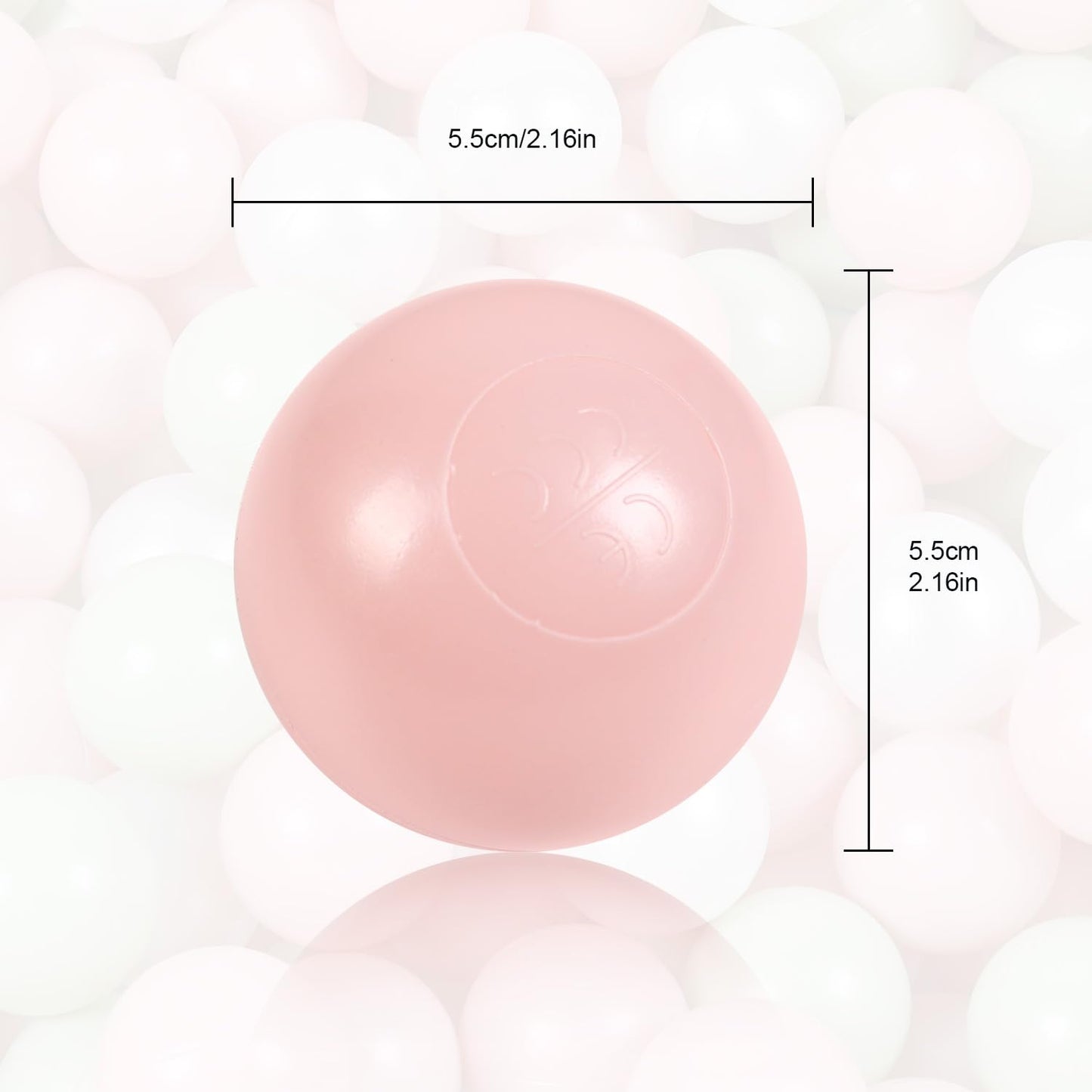 TrendBox 100 Pcs Mixed Color Ball Pit Balls – Safe Plastic Balls for Ball Pits & Play Areas