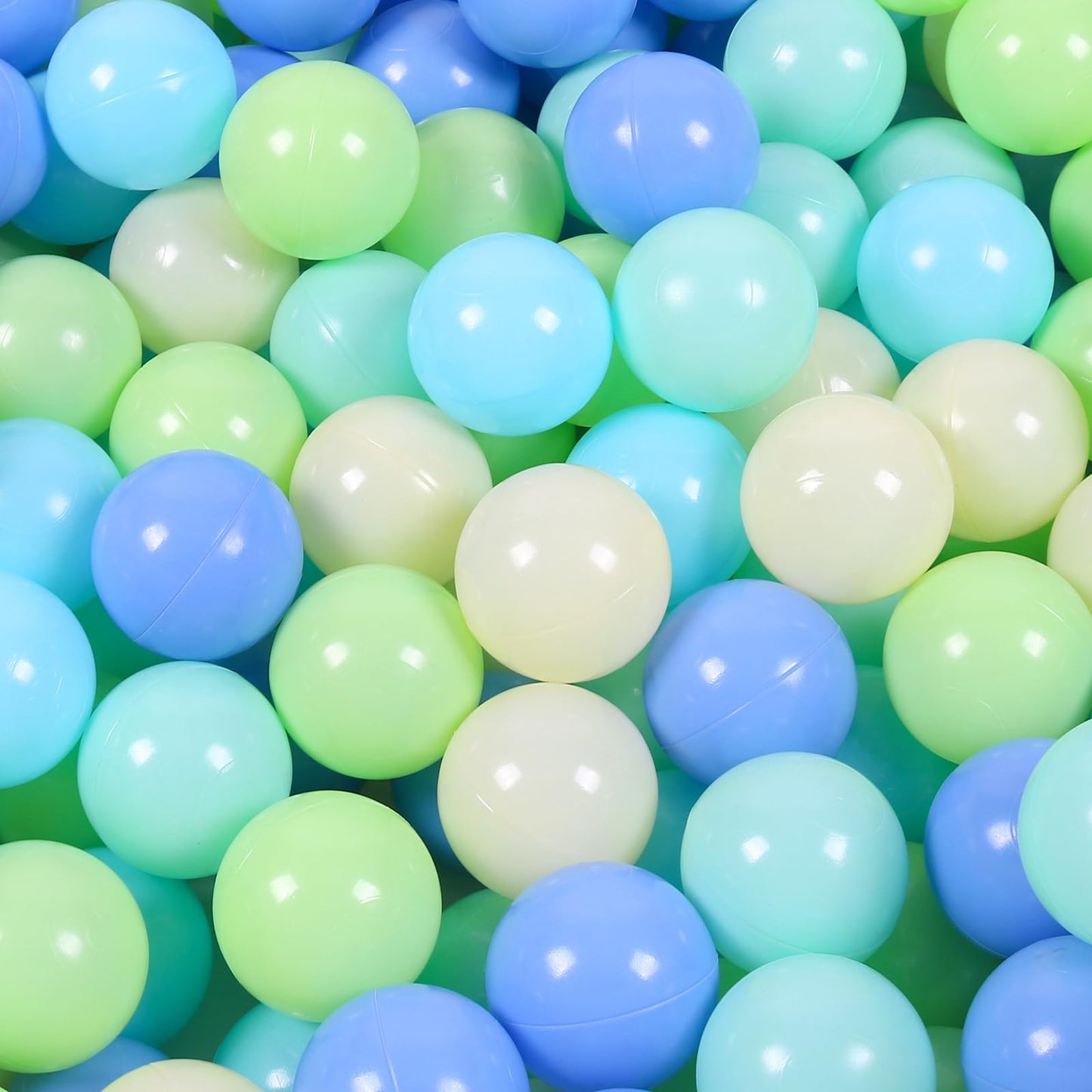 TrendBox 100 Pcs Mixed Color Ball Pit Balls – Safe Plastic Playset