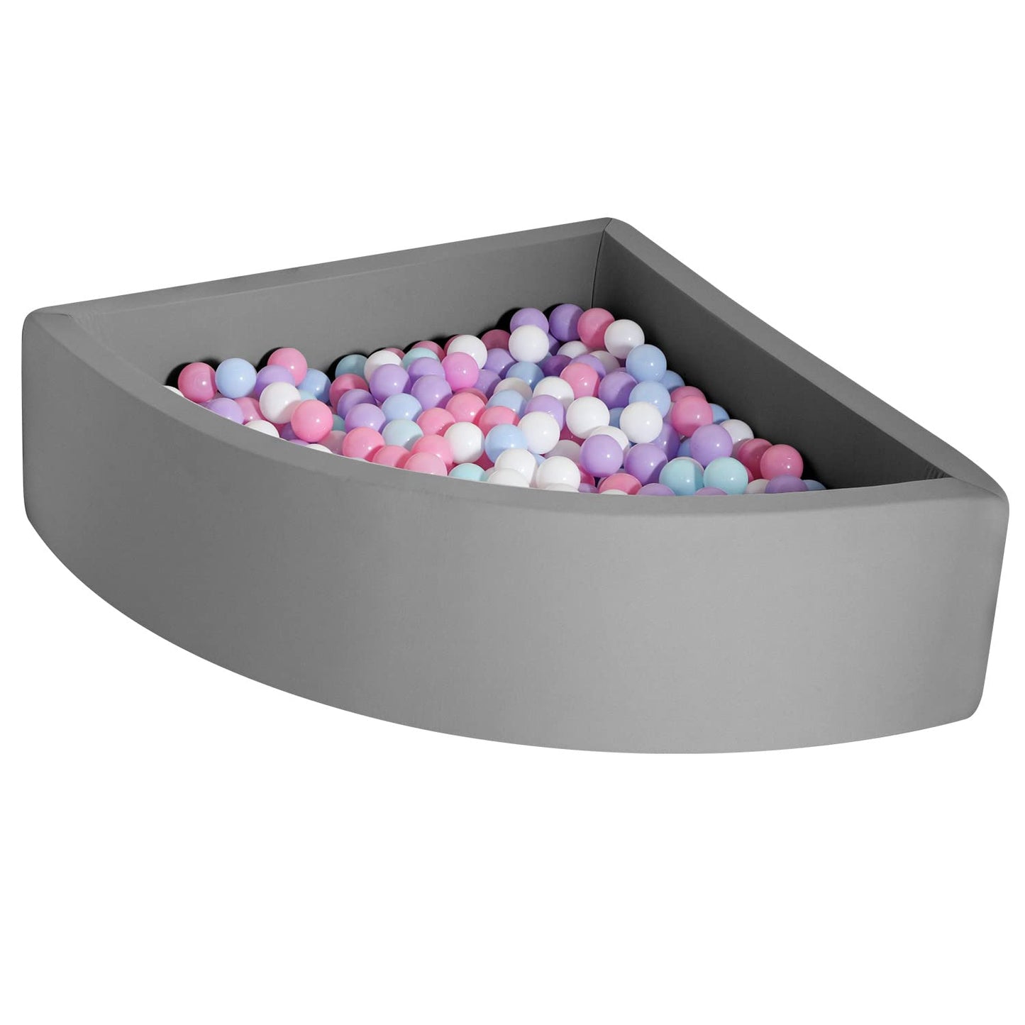 TRENDBOX Ball Pit for Toddlers — Memory Foam, 90x90 cm, Dark Gray