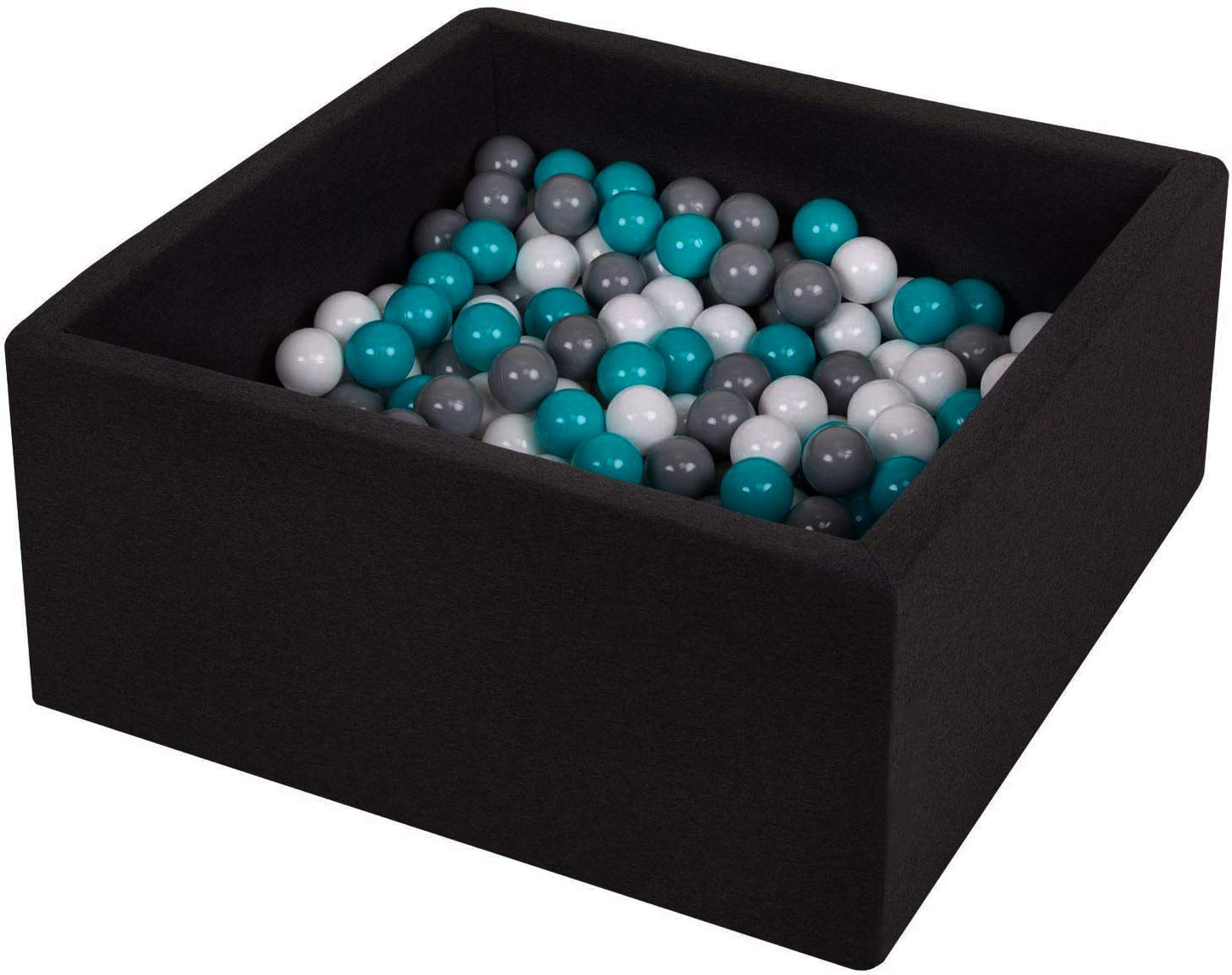 TRENDBOX Ball Pit — Memory Foam Square Play Space for Toddlers, 35.4x35.4x13.8in
