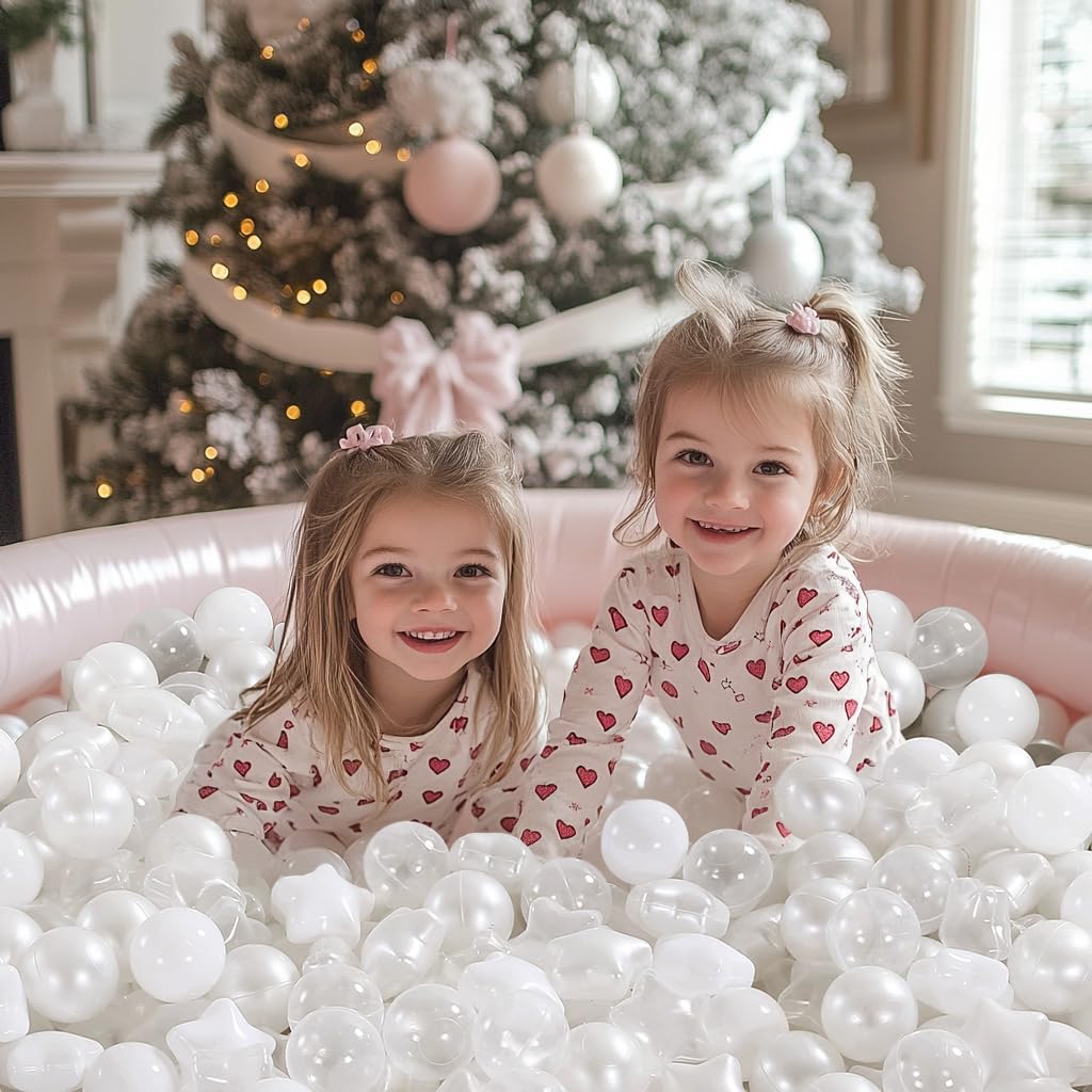 TRENDPLAY Star Ball Pit Balls – 50 Count, Non-Toxic, 2.2-Inch for Toddlers