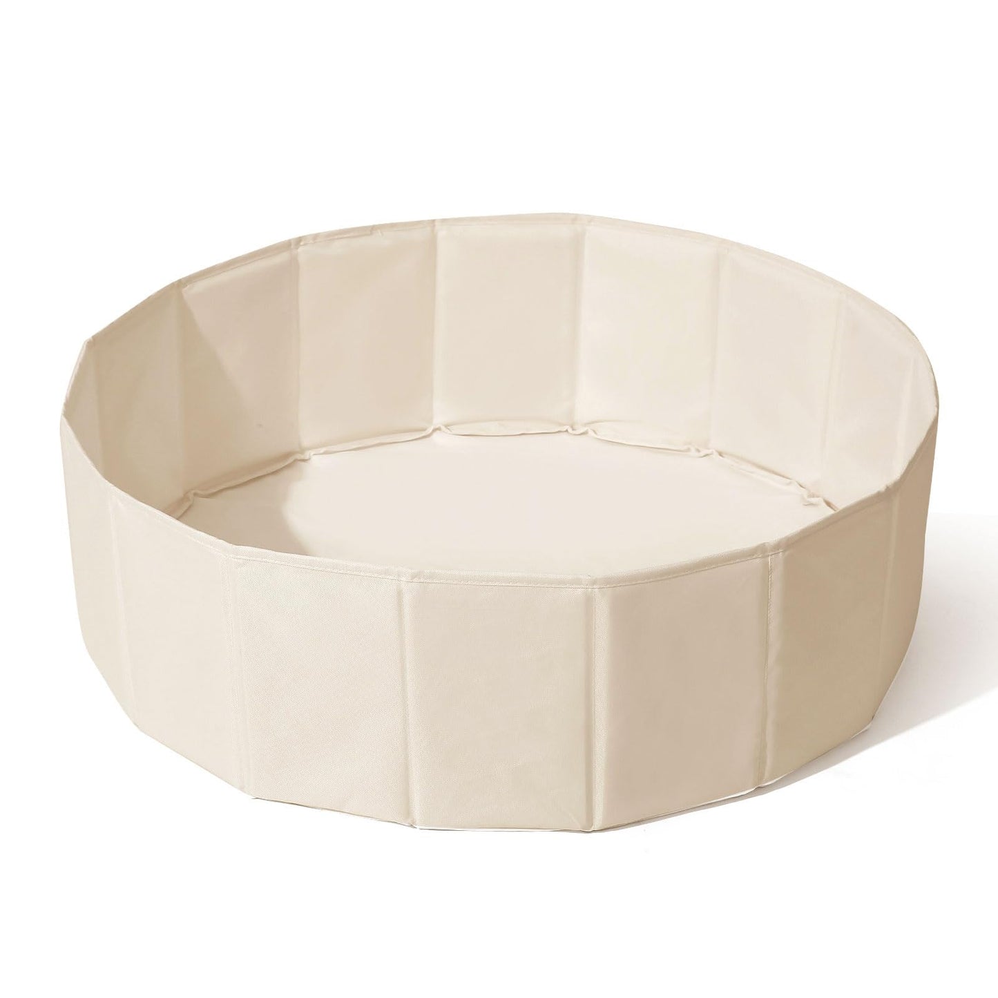 TRENDPLAY 31-Inch Beige Ball Pit for Toddlers, Kids & Pets — Collapsible Play Tent with Storage Bag