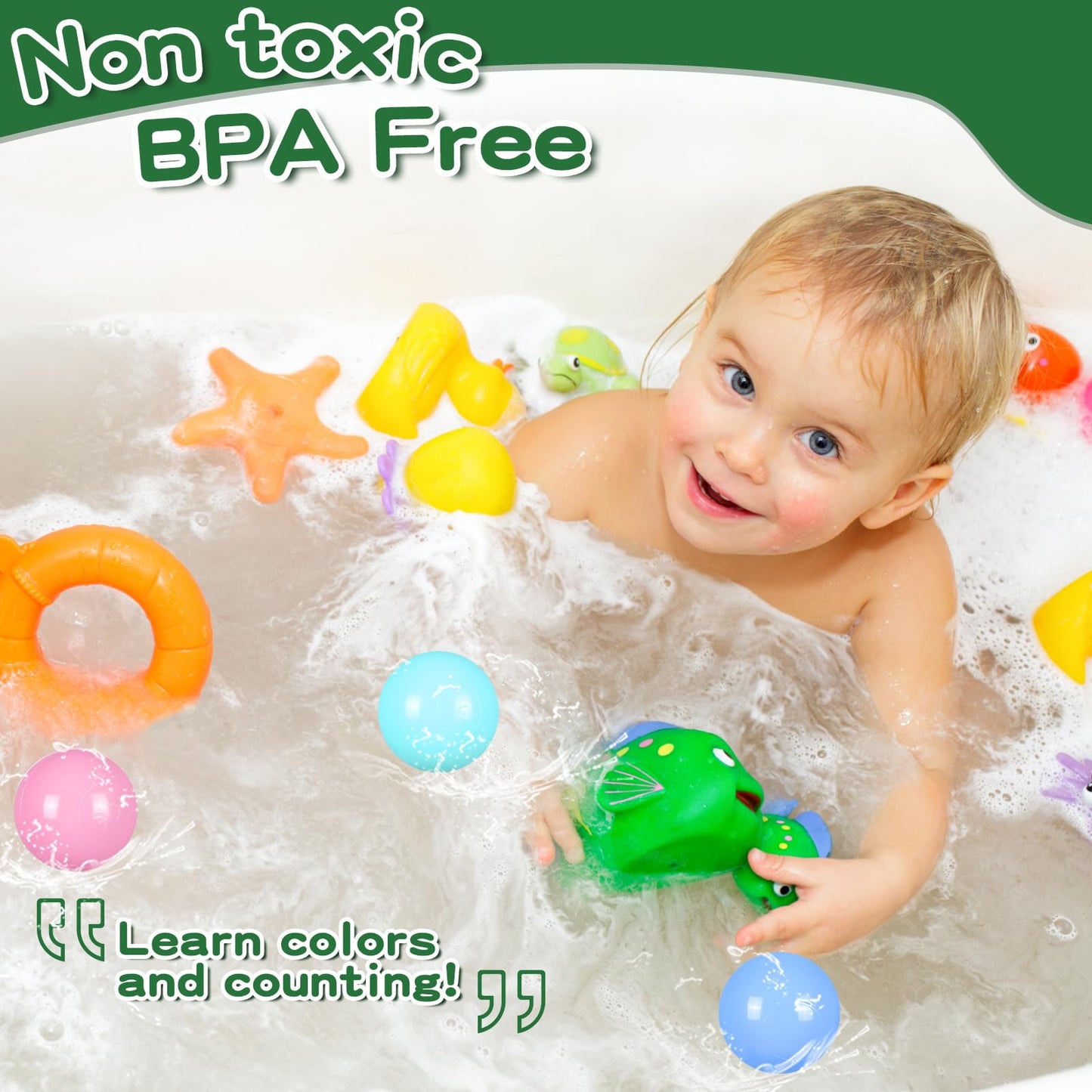 TRENDPLAY Plastic Balls for Ball Pits – Pack of 500 Hollow Balls, Safe and Colorful Play