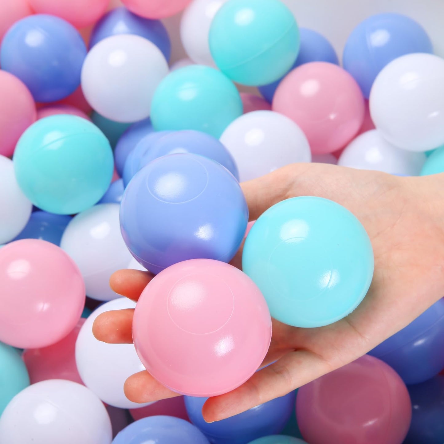 TRENDPLAY Plastic Balls for Ball Pits — Pack of 50 Hollow Balls, Safe, Durable & Colorful Play