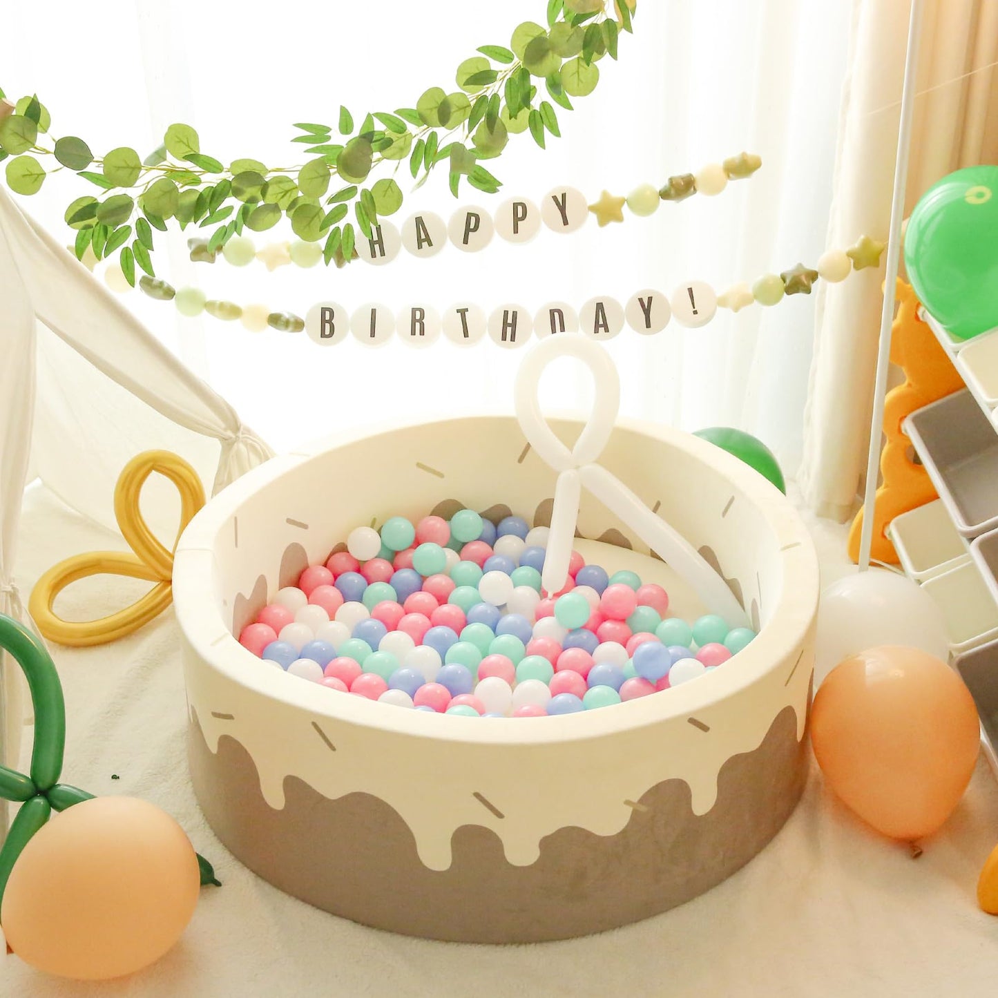 TRENDPLAY Plastic Balls for Ball Pits – Pack of 500 Hollow Balls, Safe and Colorful Play