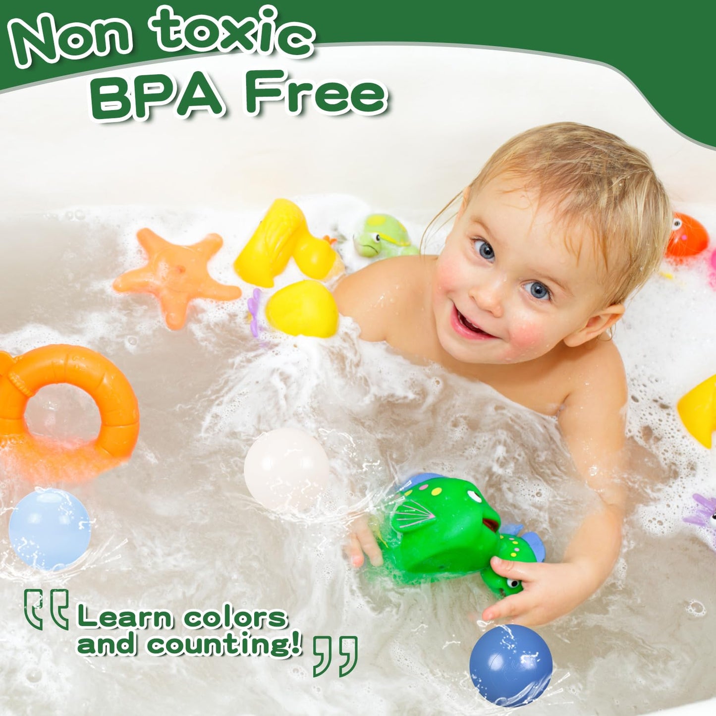 TRENDPLAY Plastic Ball Pit Balls – Navy, 50-Pack Hollow Balls for Safe Play