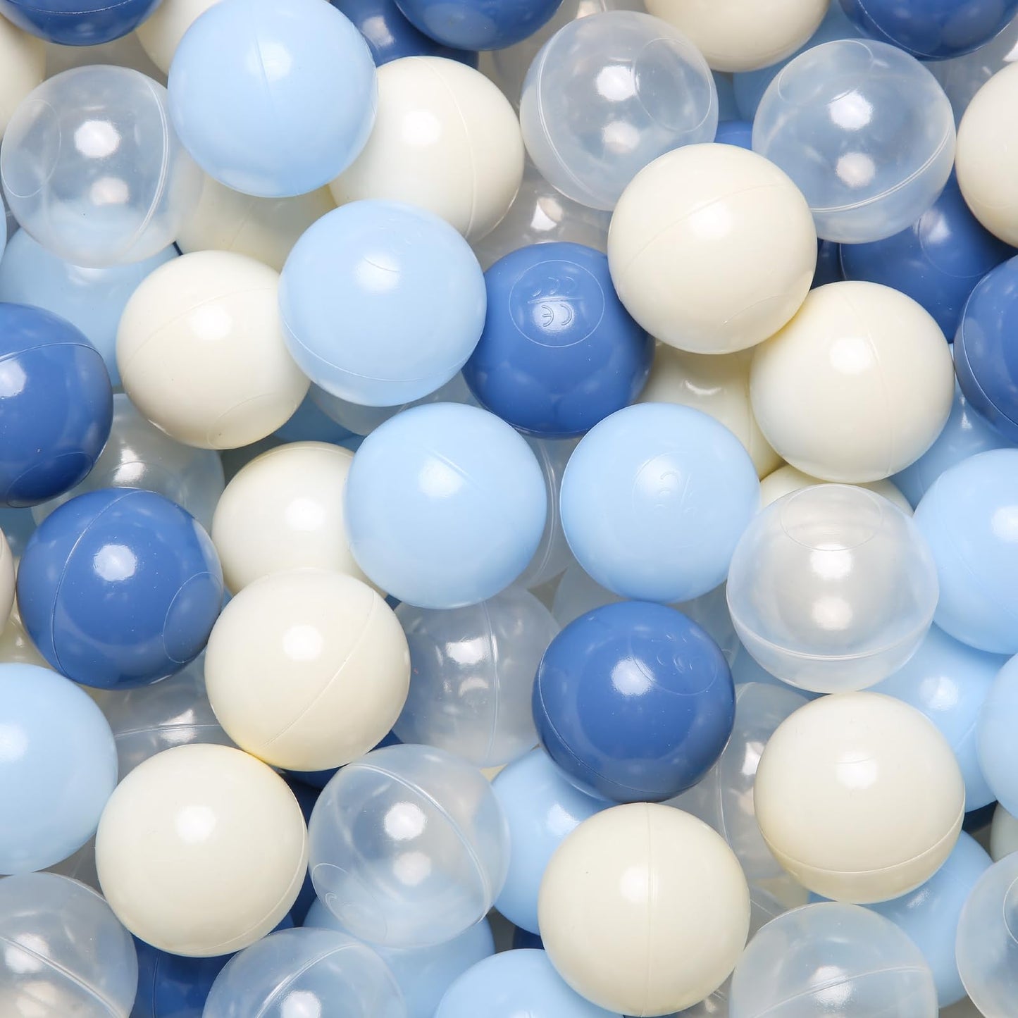 TRENDPLAY Plastic Ball Pit Balls – Navy, 50-Pack Hollow Balls for Safe Play