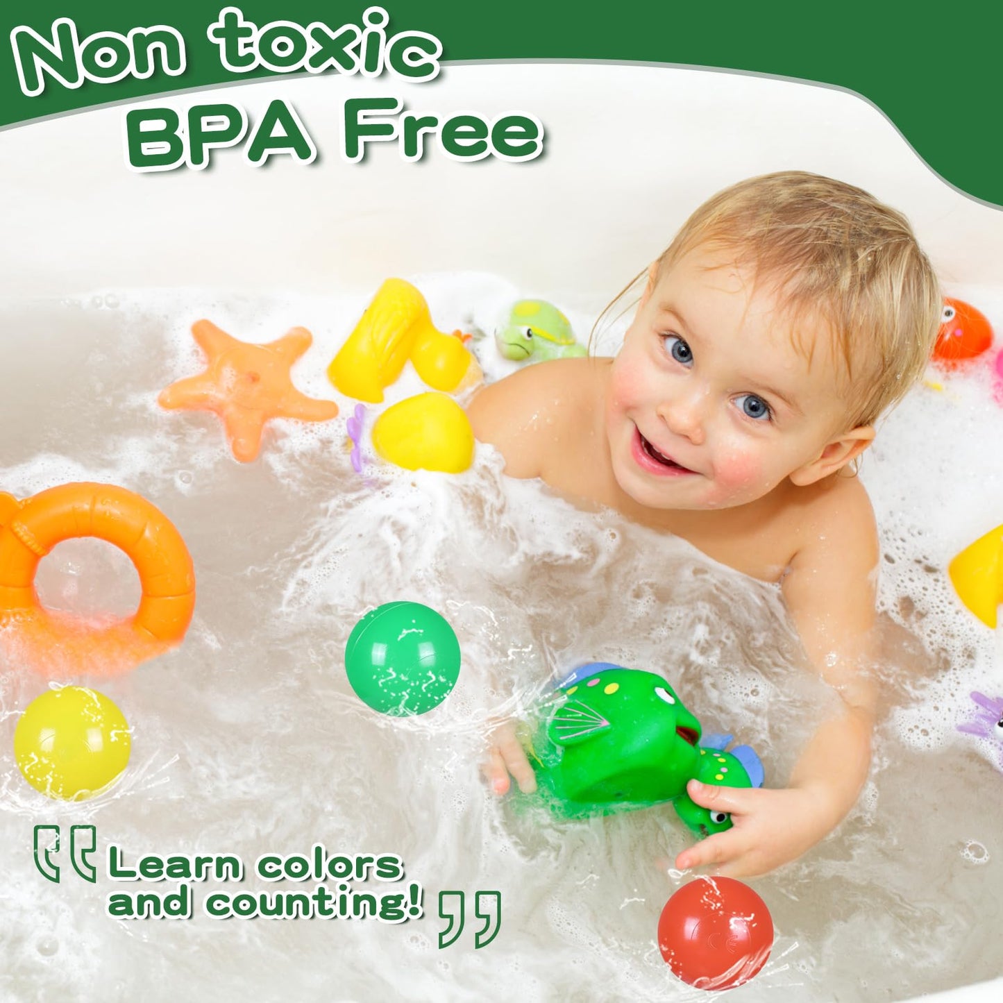 TRENDPLAY Rainbow Ball Pit Balls – 500-Pack, 2.2-inch Hollow Plastic Balls for Toddlers
