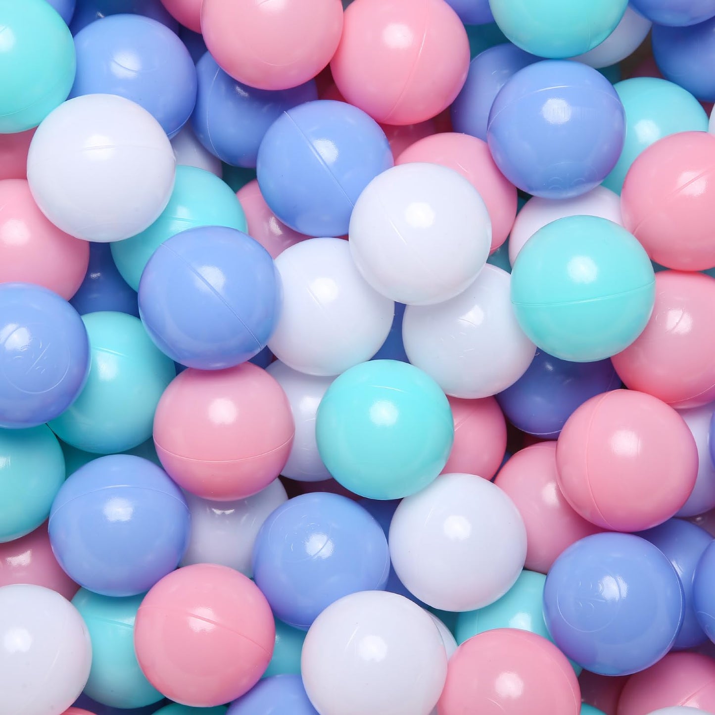 TRENDPLAY Plastic Balls for Ball Pits – Pack of 500 Hollow Balls, Safe and Colorful Play