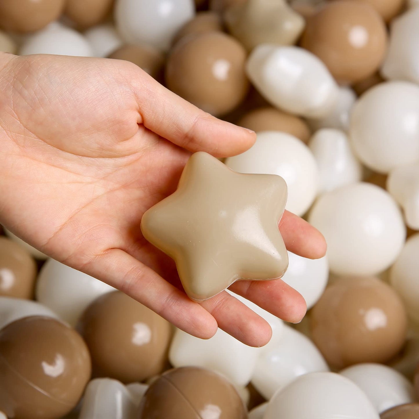 TRENDPLAY Star Ball Pit Balls – 100 Count Non-Toxic Star Balls for Toddlers
