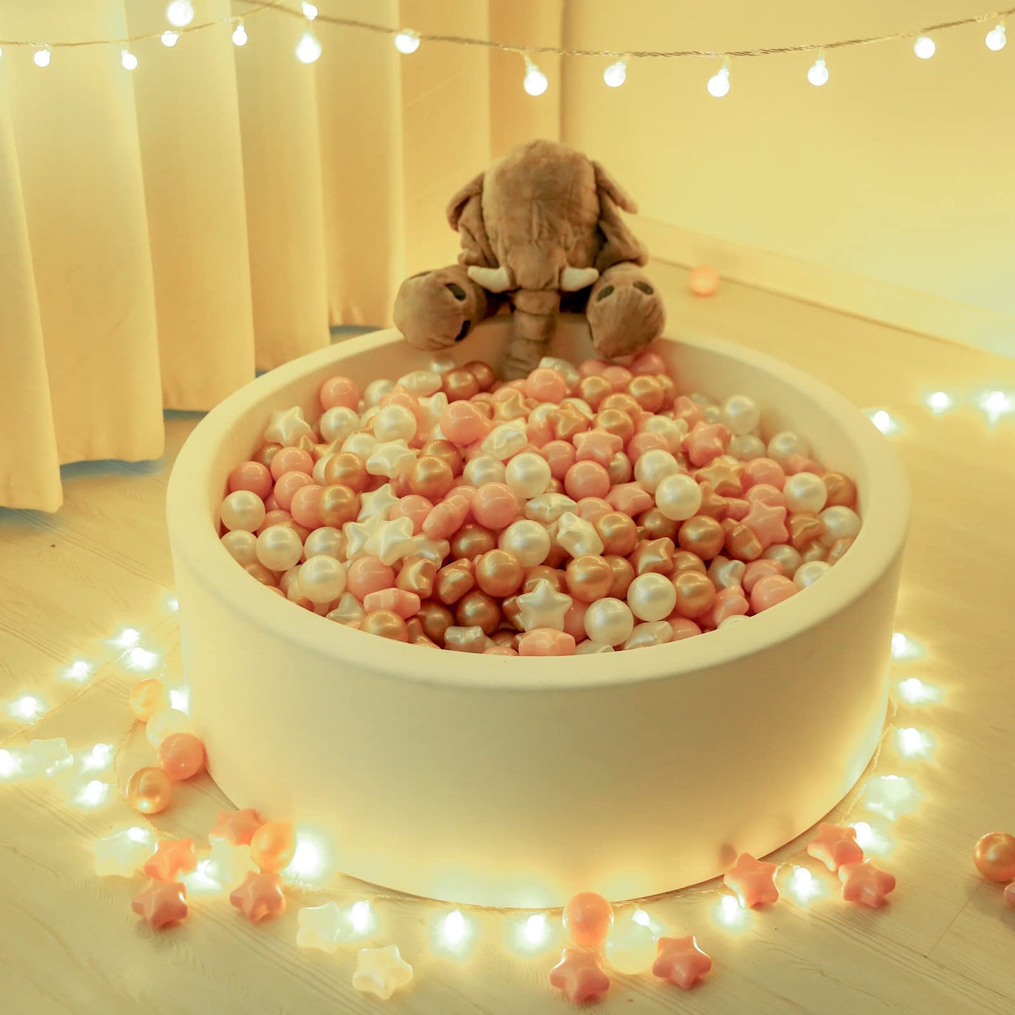 TRENDPLAY Star Ball Pit Balls – 200 Count, Non-Toxic, 2.2” Diameter, Colorful Star Shapes