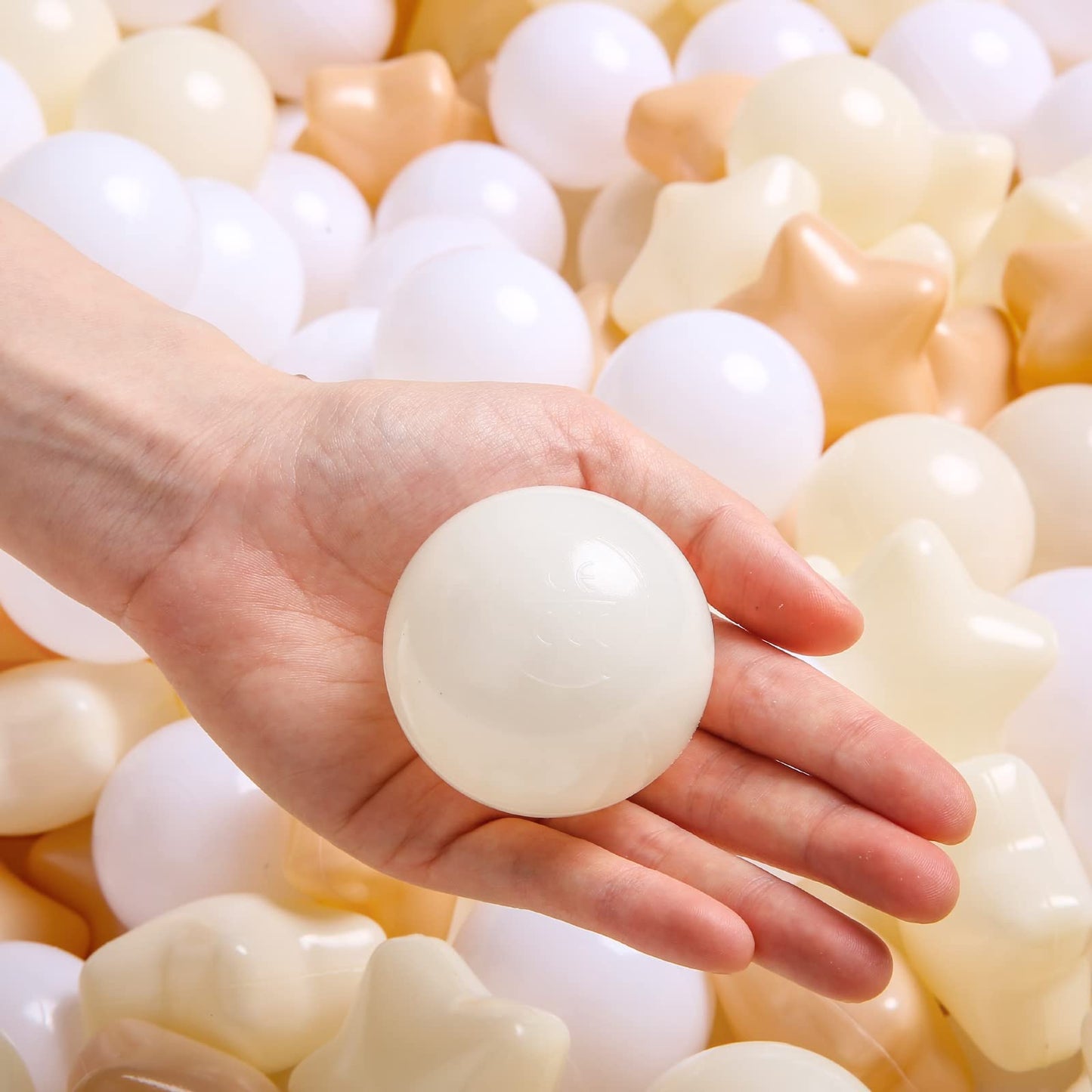 TRENDPLAY Star Ball Pit Balls – 100 Count, Non-Toxic Plastic for Toddlers (Indoor/Outdoor)