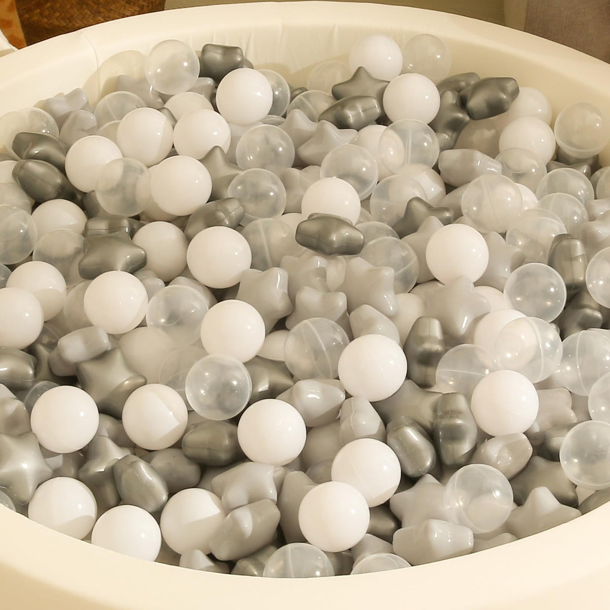 TRENDPLAY Star Ball Pit Balls for Toddlers – 200-Count, Non-Toxic 2.2-Inch Balls