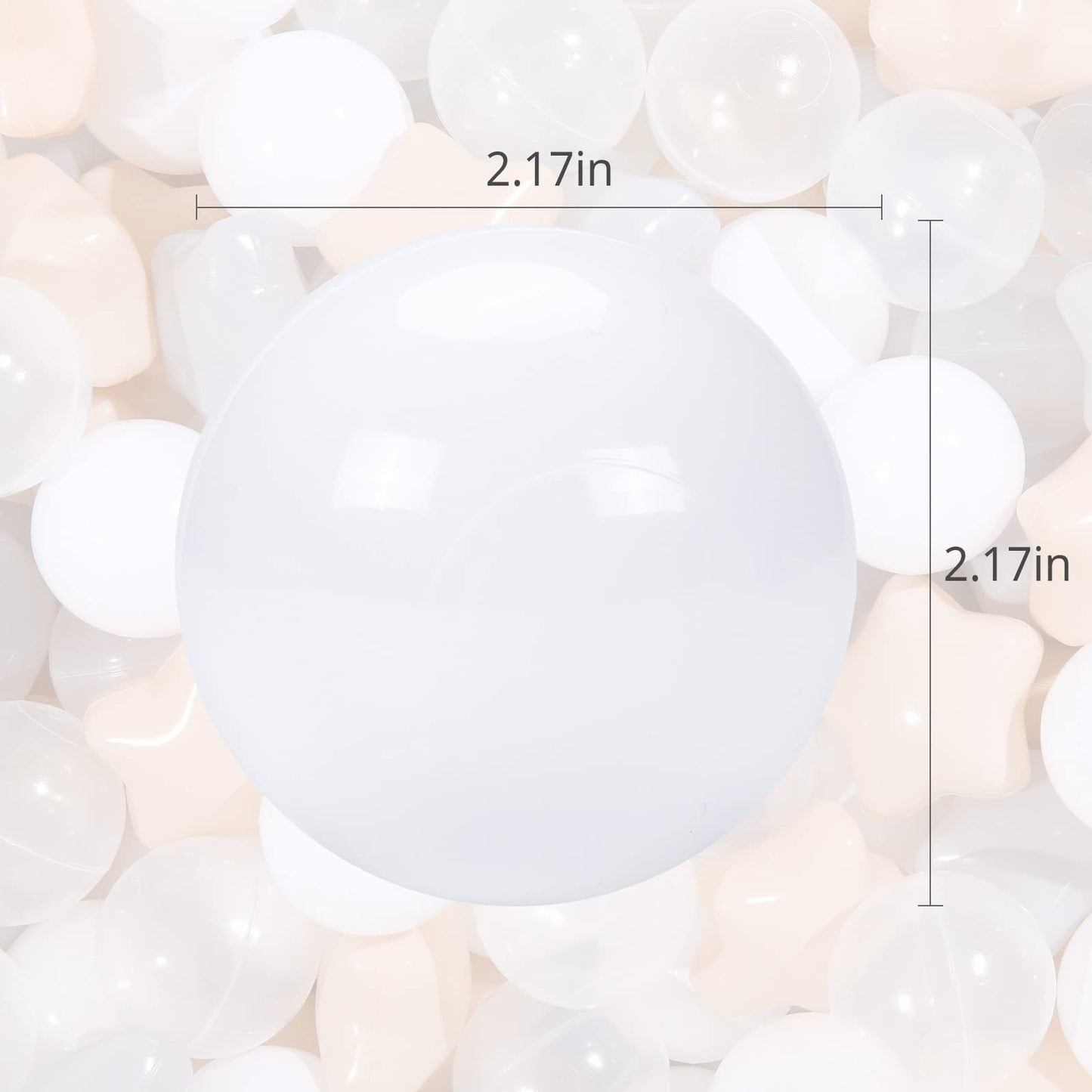 TRENDPLAY Star Ball Pit Balls for Toddlers – 200 Count, Safe & Durable