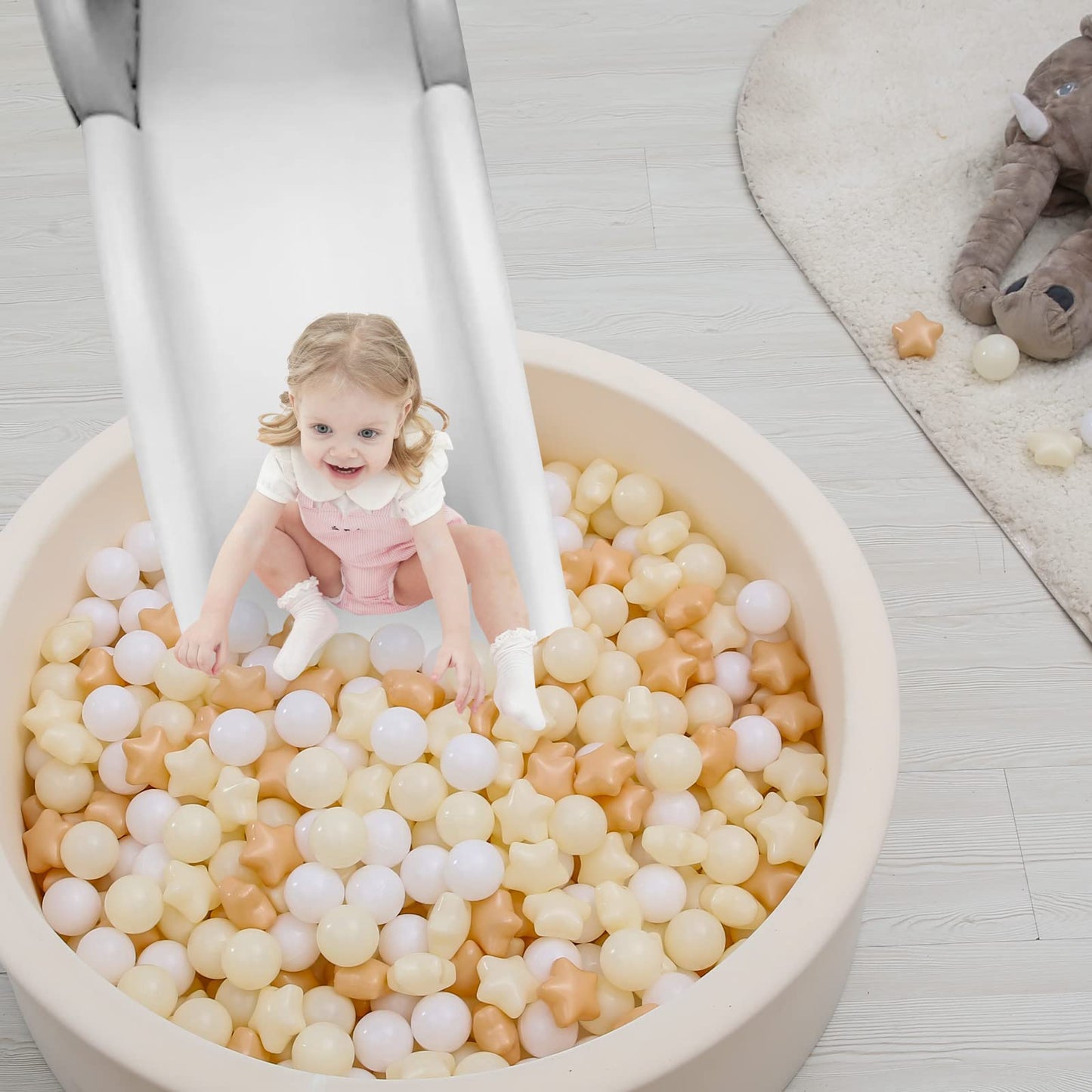 TRENDPLAY Star Ball Pit Balls – 100 Count, Non-Toxic Plastic for Toddlers (Indoor/Outdoor)