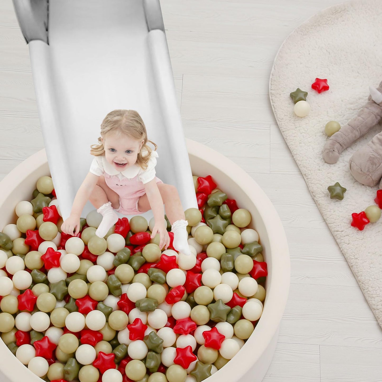 TRENDPLAY Star Ball Pit Balls – 100 Count, Non-Toxic Safe Play for Toddlers