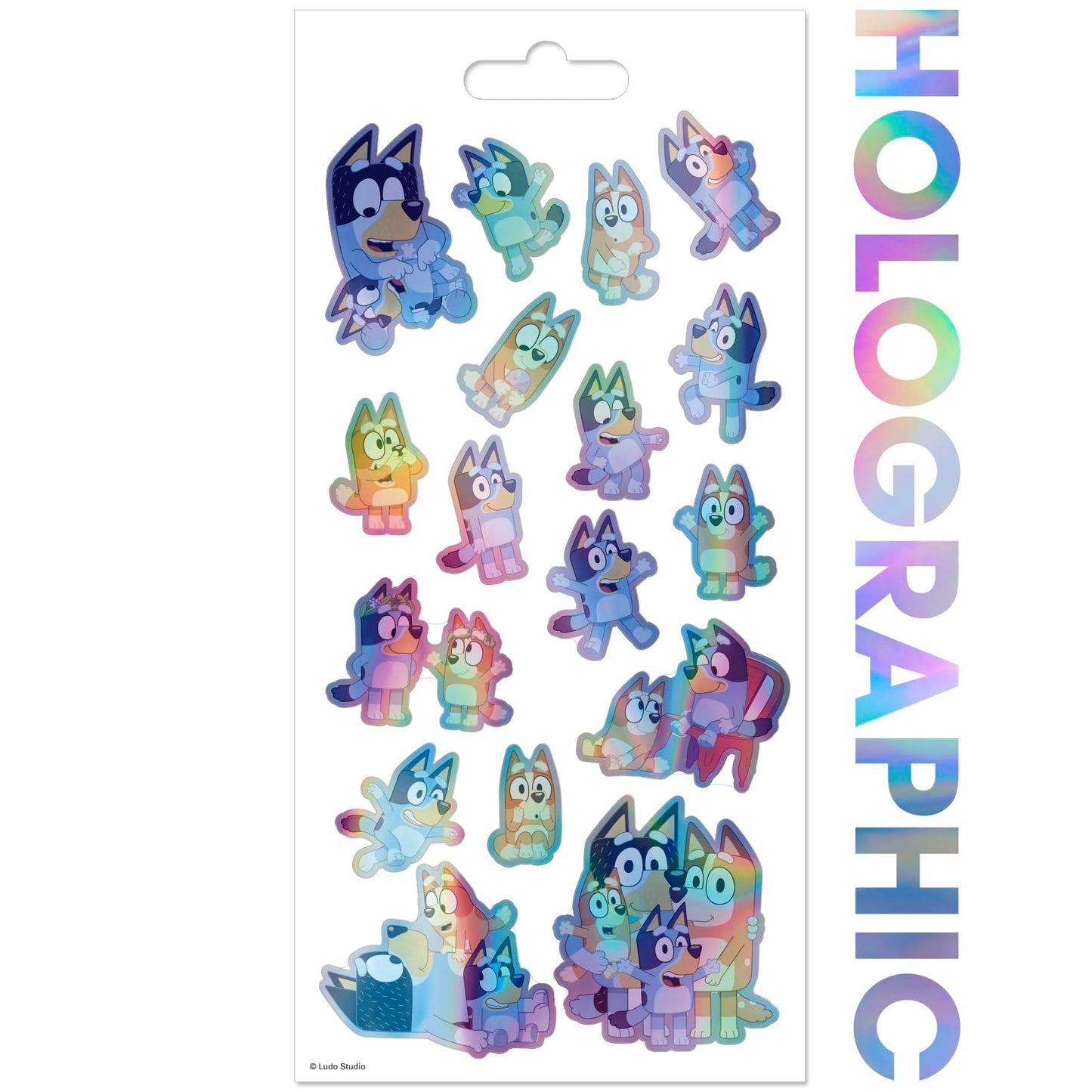 Bluey Holographic Stickers Pack – Officially Licensed by Trends International