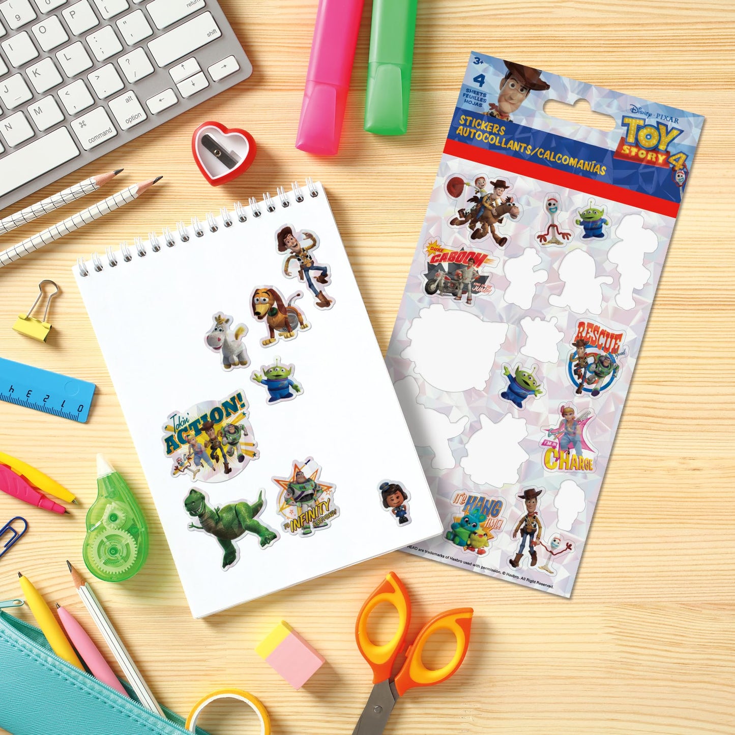 Toy Story 4 Standard Sticker 4 Sheet Pack | Trends International