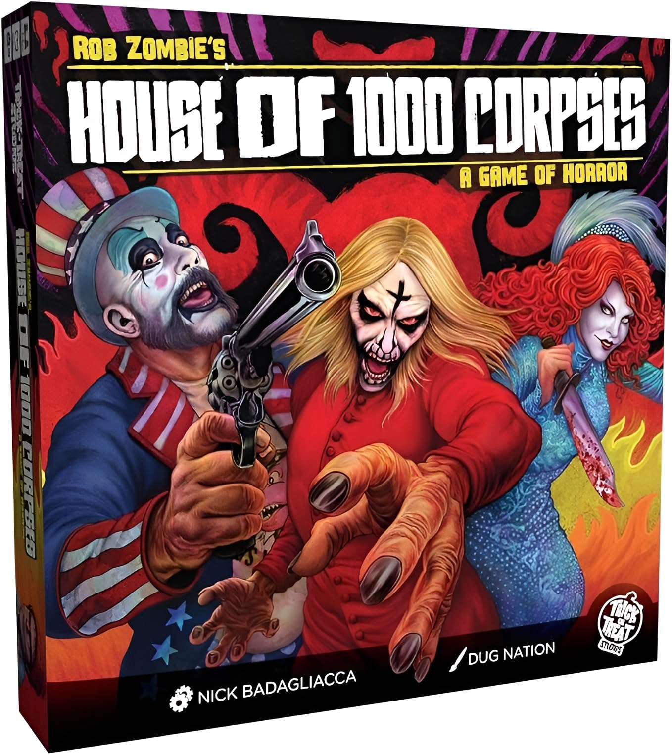 Trick Or Treat Studios Rob Zombie's House of 1000 Corpses Board Game – Officially Licensed Co-Op