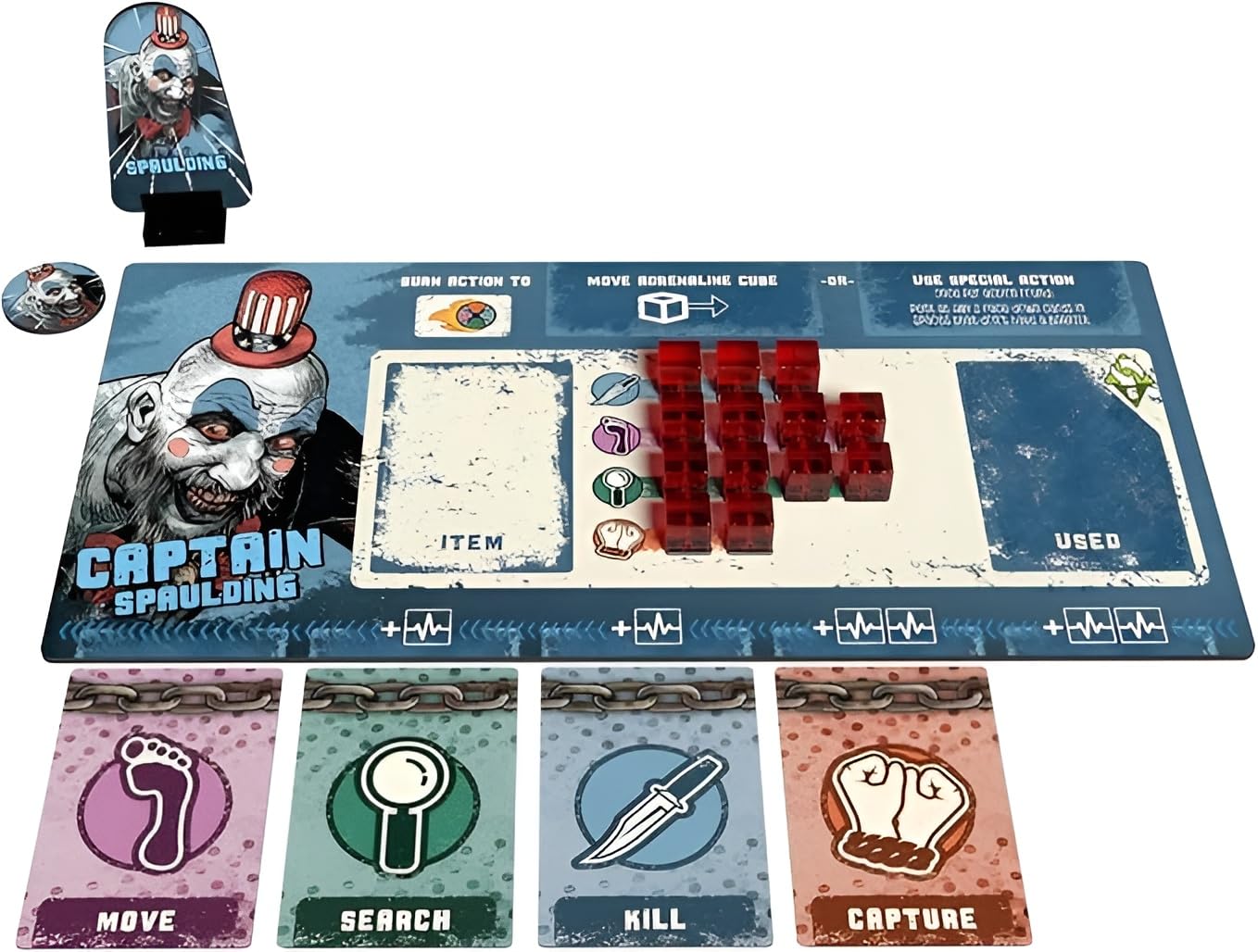 Trick Or Treat Studios Rob Zombie's House of 1000 Corpses Board Game – Officially Licensed Co-Op
