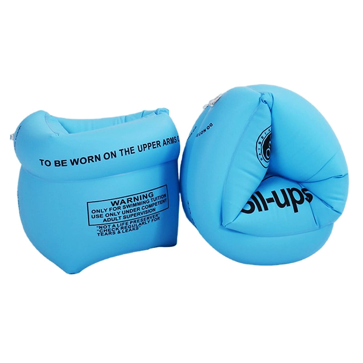 TRIIFON Arm Floaties 2 Pack – Blue Inflatable Swim Rings for Kids & Adults