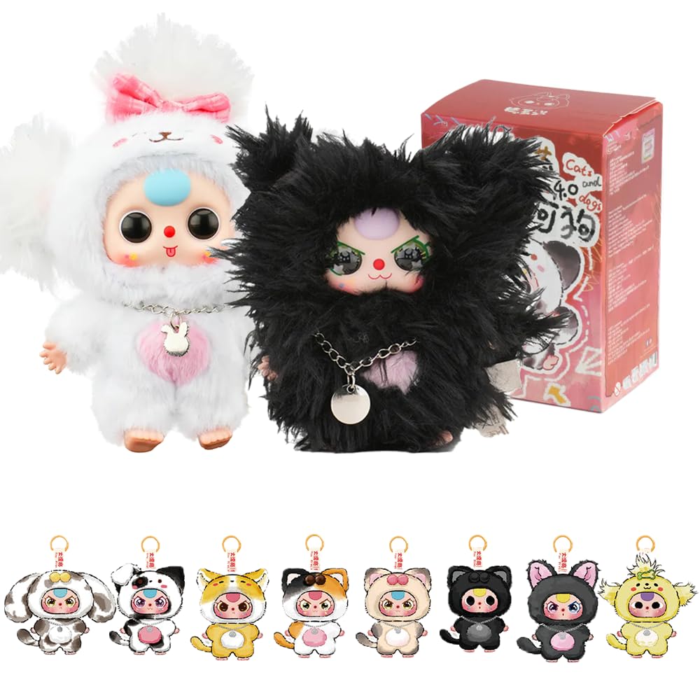 Triiter Baby Three Cat and Dog Series Plush Blind Box – 1 of 10 Styles | Collectible Figures