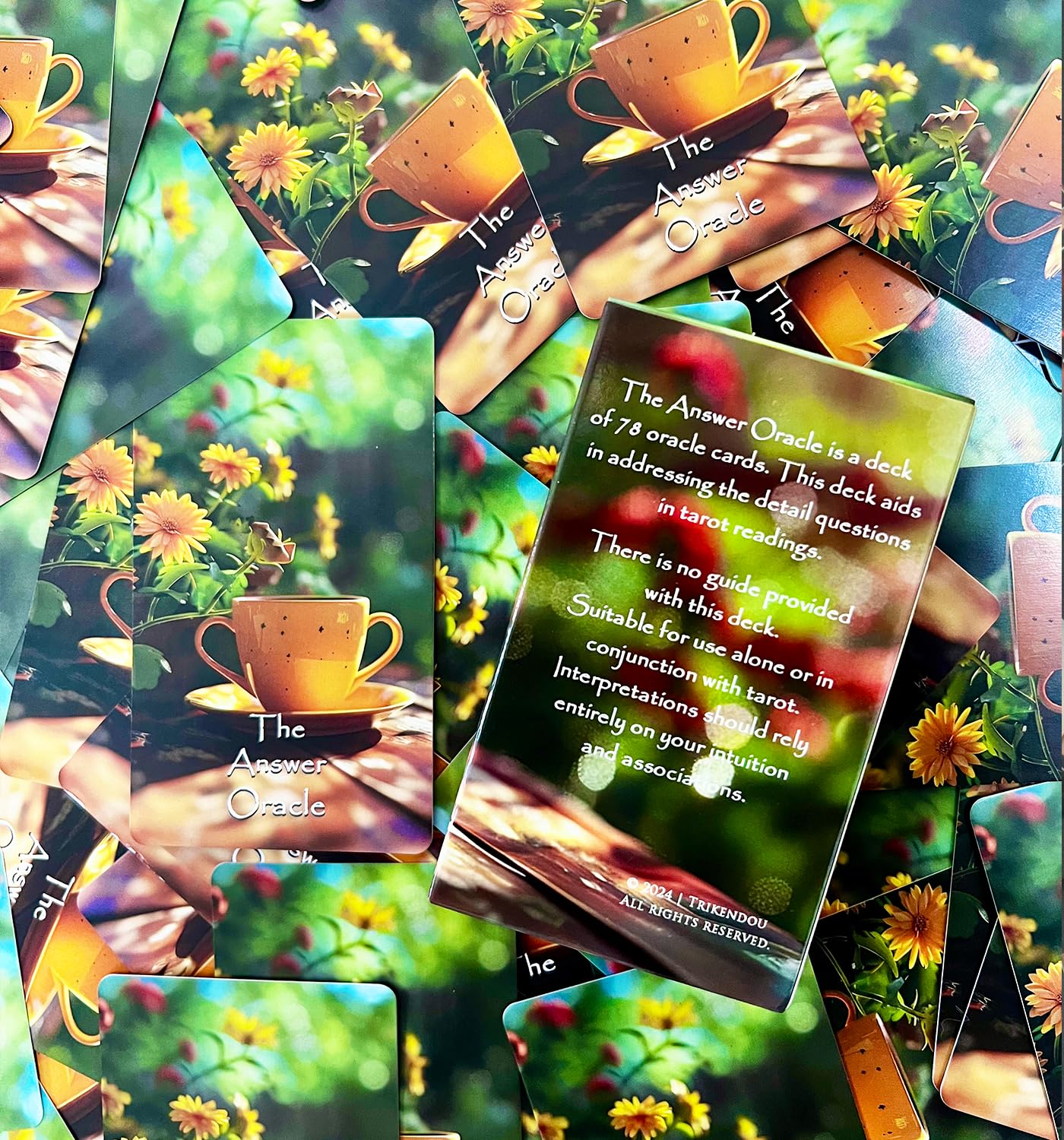 Trikendou Intuition Oracle Cards Deck – 78-Card Tarot-Inspired Oracle for Daily Readings & Spreads